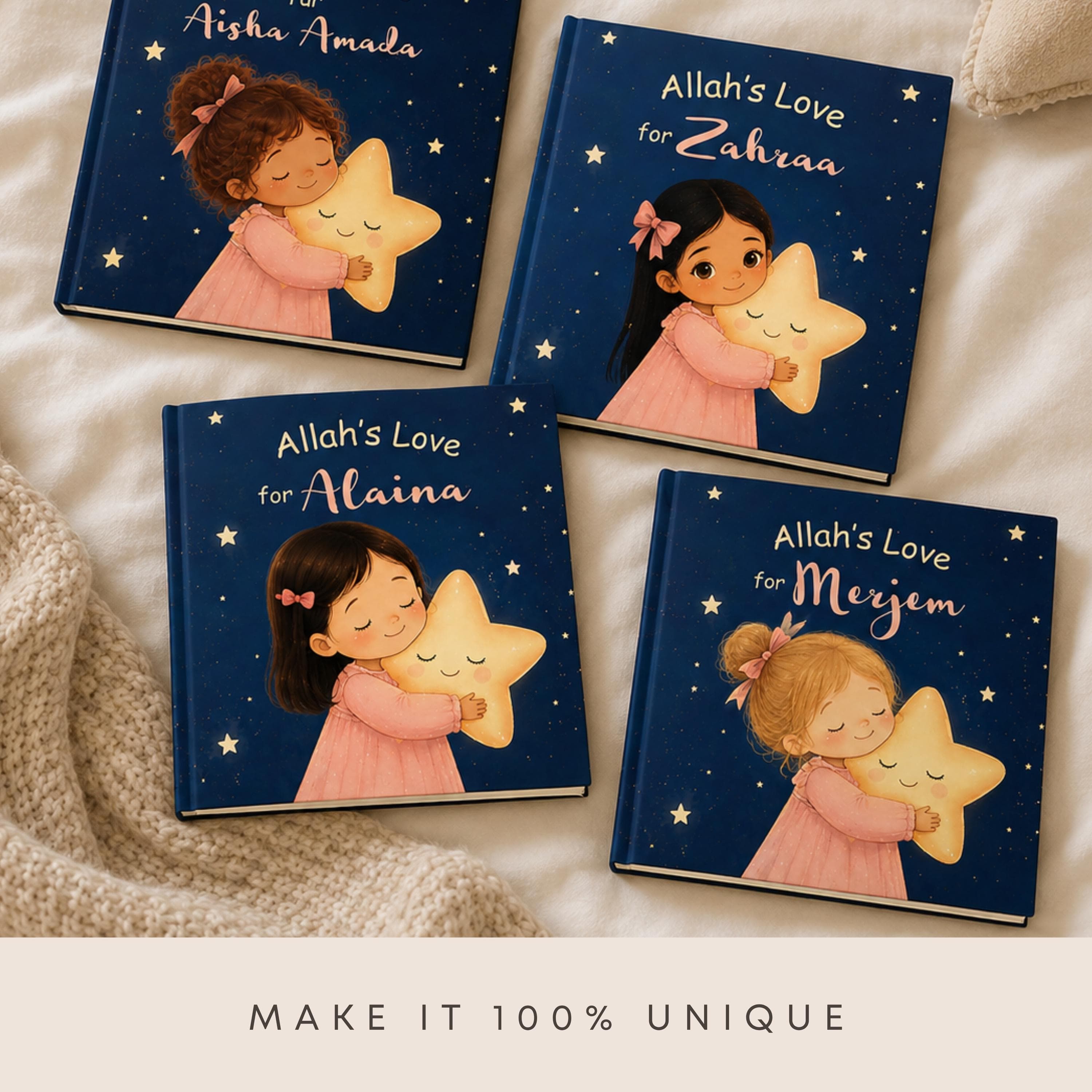 Lovely Personalized Islamic Story Book for Girls  | Rhyming Bedtime Dua Keepsake | Islamic Children's Story Book | Gift for Muslim Toddler - image 5