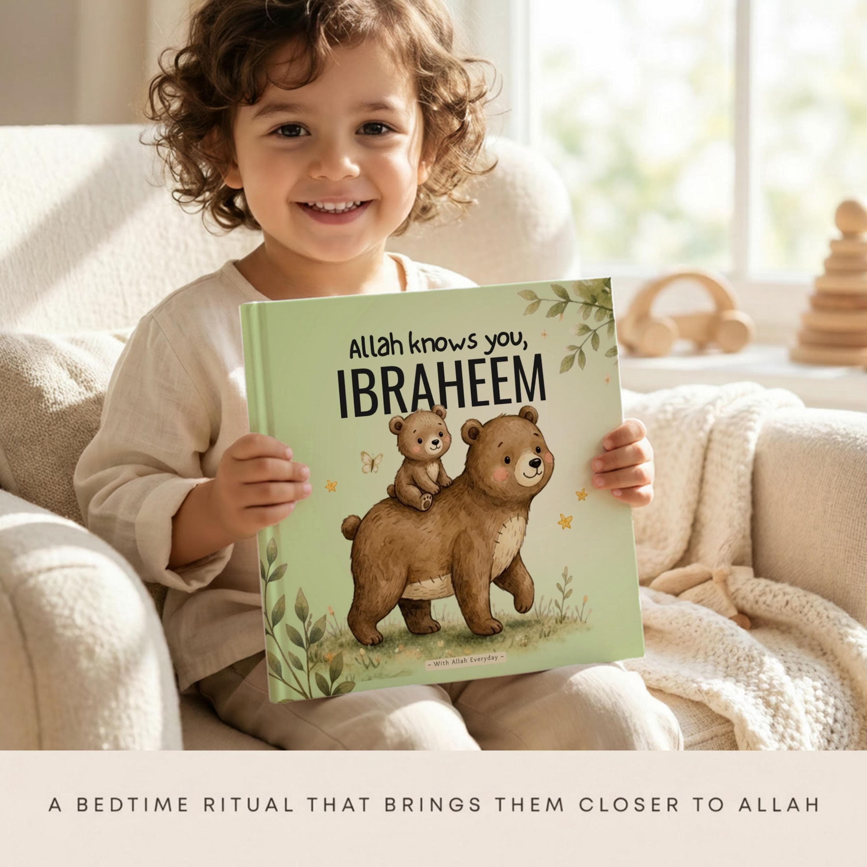 Personalized Eid Gift Book for Kids | Allah Knows You Bear Storybook | Custom Name Islamic Book - image 5