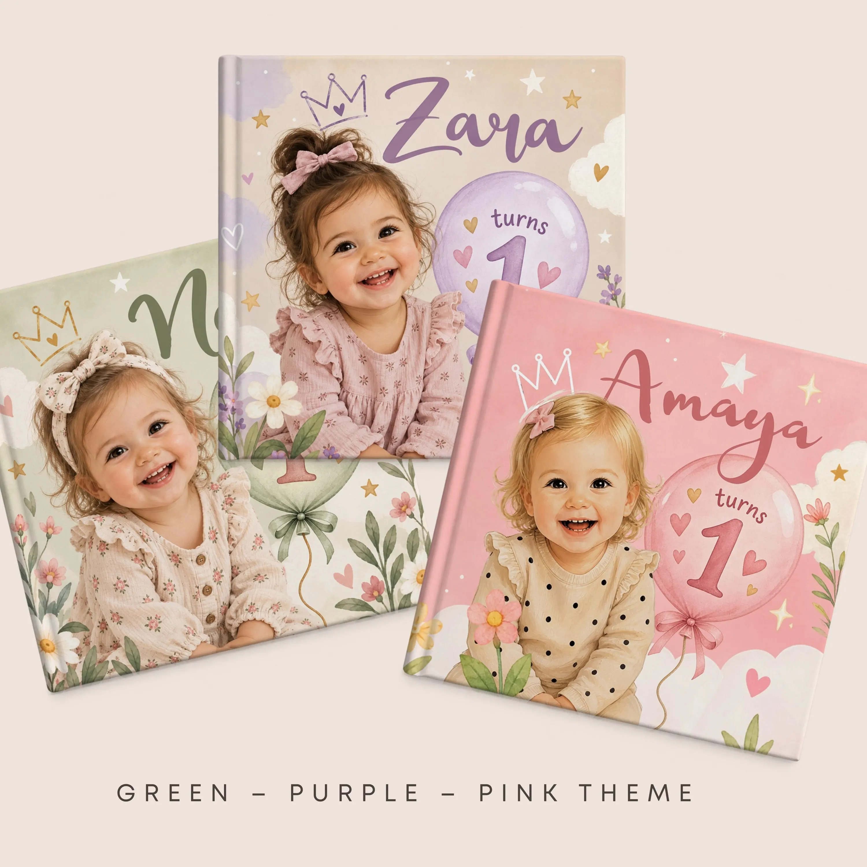 First Birthday Book for Girls with Real Photo | Custom Face & Name Storybook | Muslim Toddler Gift | Personalized Children's Story Book - image 4