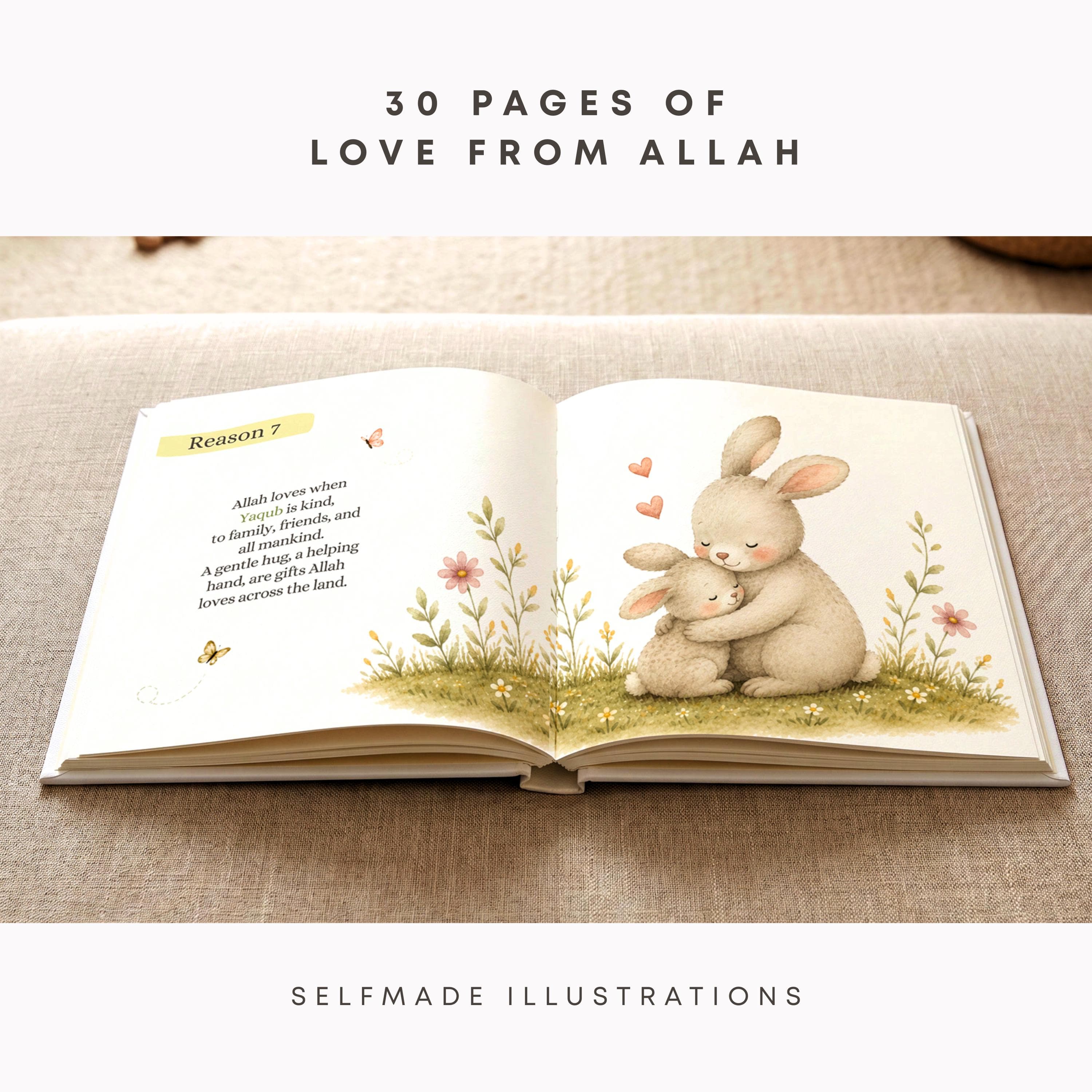 Special Birthday Gift for Boys and Girls – Personalized Muslim Book about Allah's Love – 15 Reasons why Allah is forever with you (Name) - image 5