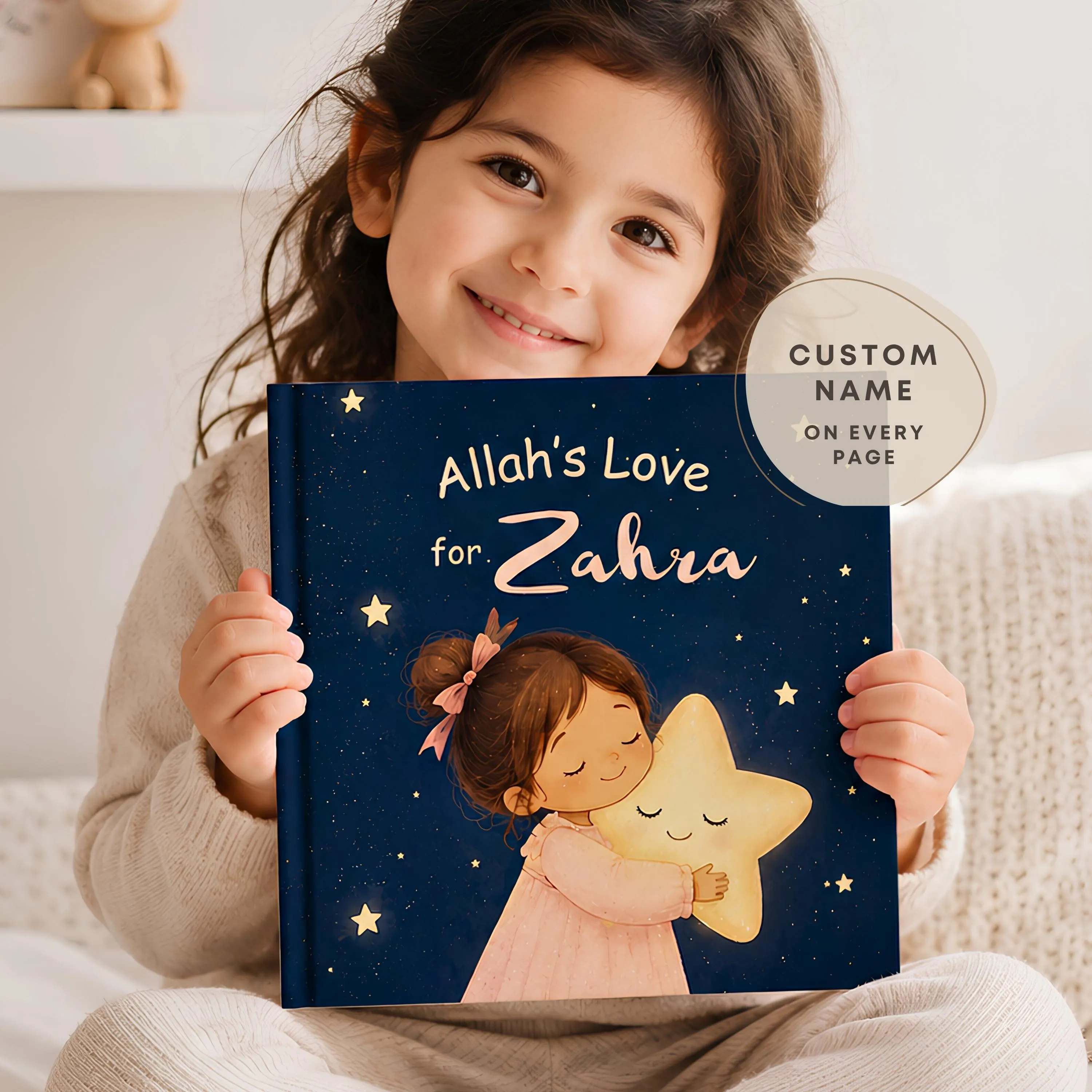 Lovely Personalized Islamic Story Book for Girls  | Rhyming Bedtime Dua Keepsake | Islamic Children's Story Book | Gift for Muslim Toddler