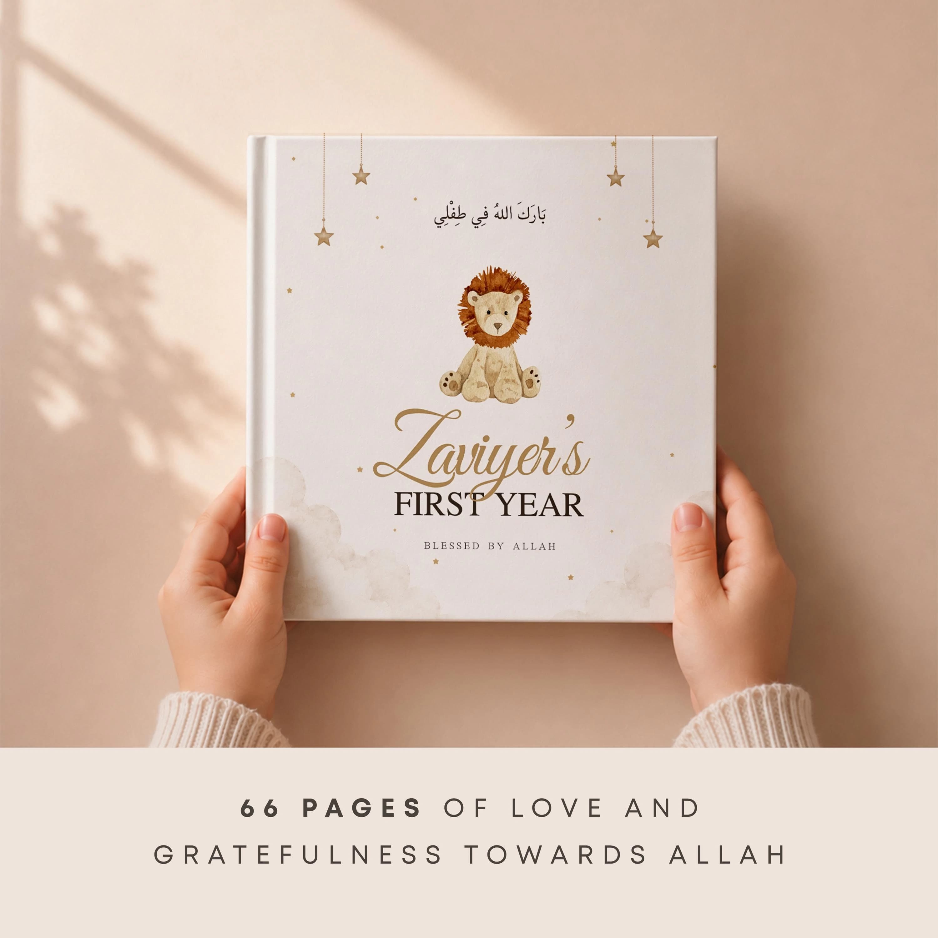 Unique and full personalized Islamic Baby Milestone Book — Muslim Newborn Keepsake with different Covers, Aqiqah Book - image 3