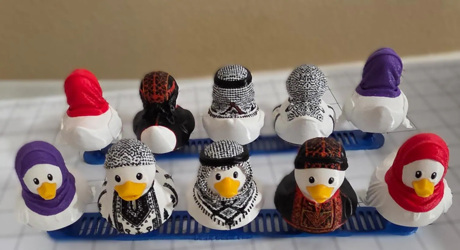 3D Printed Arab Muslim Palestinian Ducks - Jeep, Cruise Ducking, Ornaments - image 4