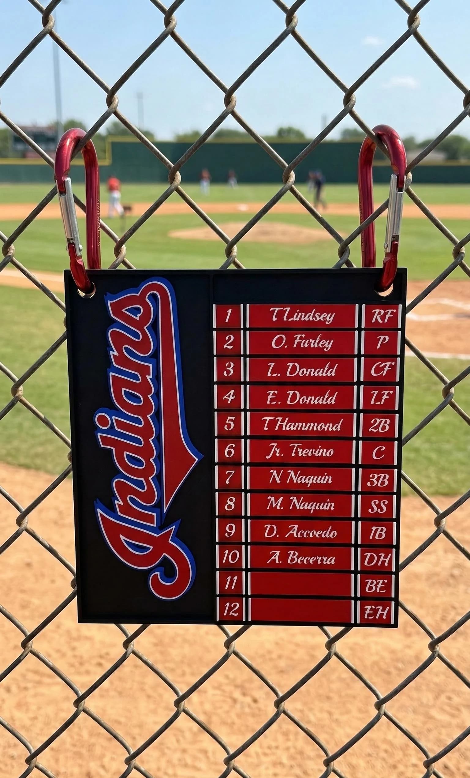 Custom Magnetic Dugout Lineup Board - 3D Printed for YOUR Team! - image 4