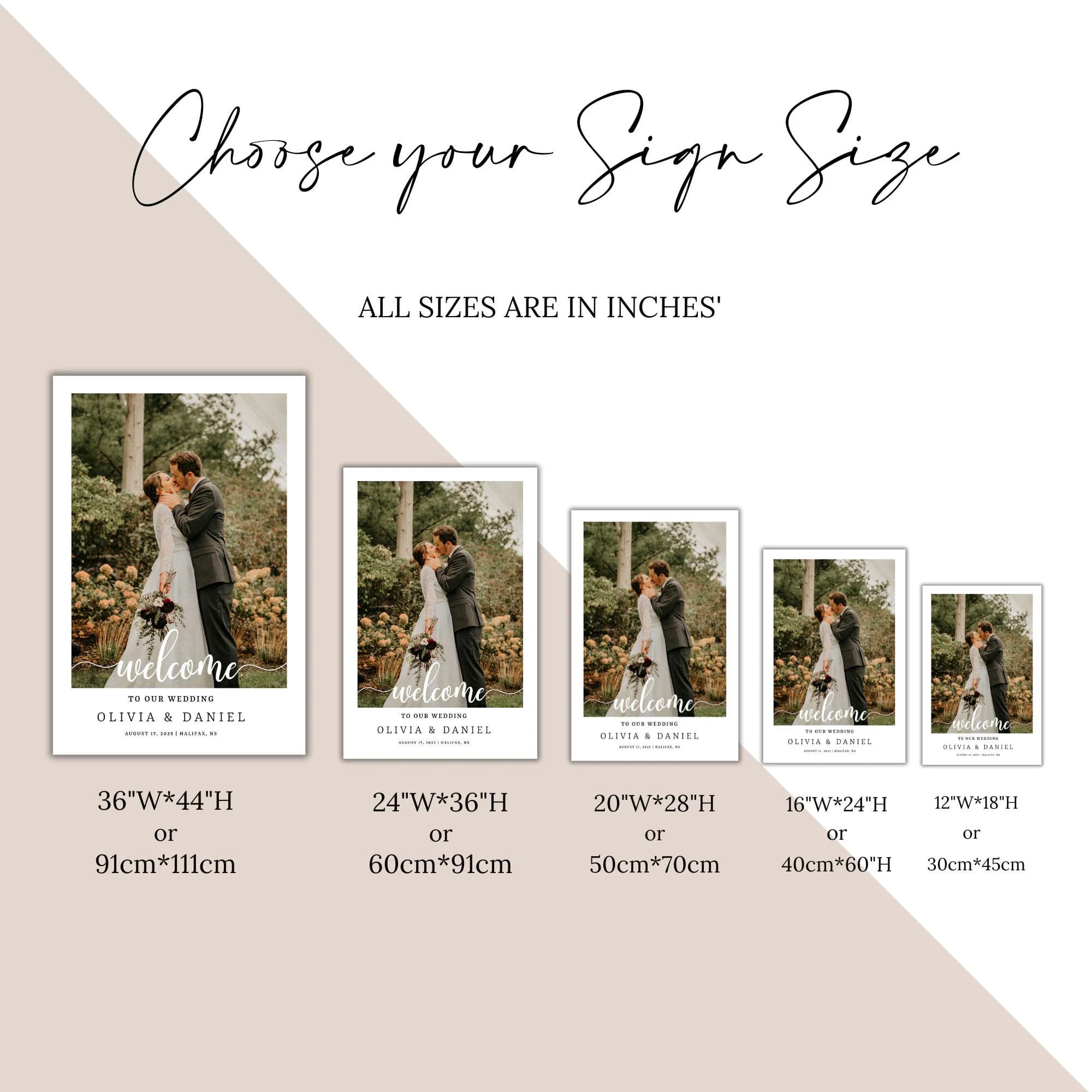 Custom Acrylic Photo Wedding Welcome Sign – 3D Laser Cut Lettering - image 4