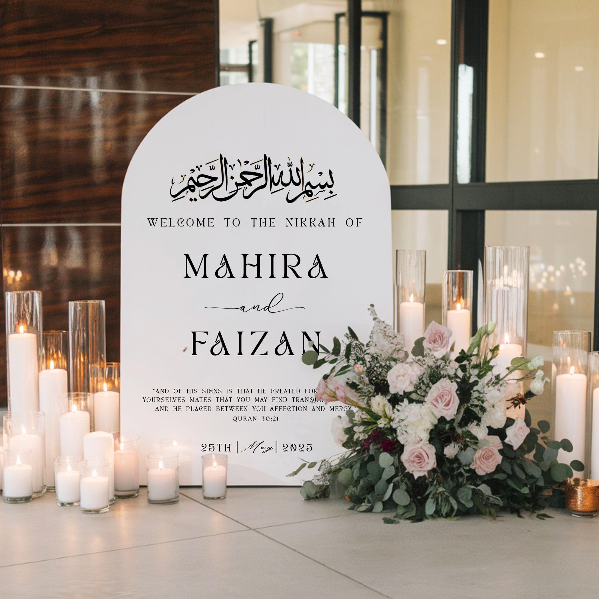 Engagement Sign,Islamic Wedding Sign,Islamic Welcome Sign,Nikkah Sign,Walima Sign,Islamic Art,Islamic Decoration,Created You in Pairs,Wedding Welcome Sign,Custom Wedding Sign,Acrylic Sign,Islamic Decor,Modern Wedding Sign
