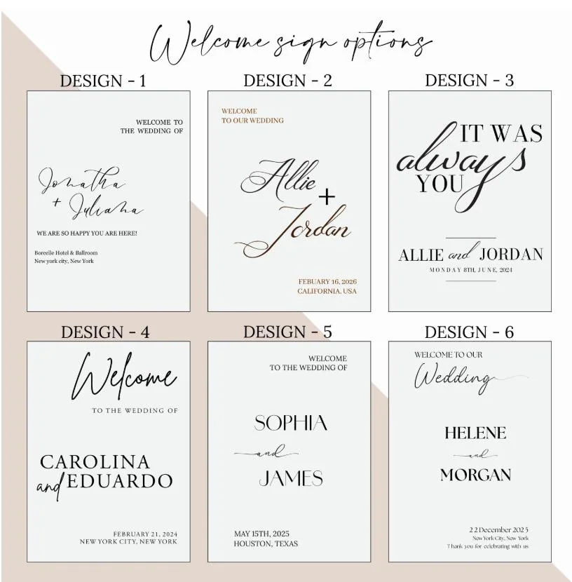 Black Acrylic Wedding Sign Bundle – Seating Chart & Welcome Sign - image 5