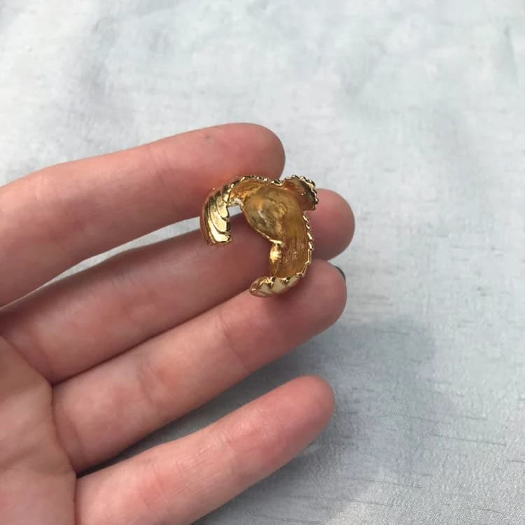 Gold or Silver Dove Ring - Gold Vermeil or Solid Sterling Silver, large and adjustable ring (DM for closed back) - Memorial Mourning jewelry - image 5