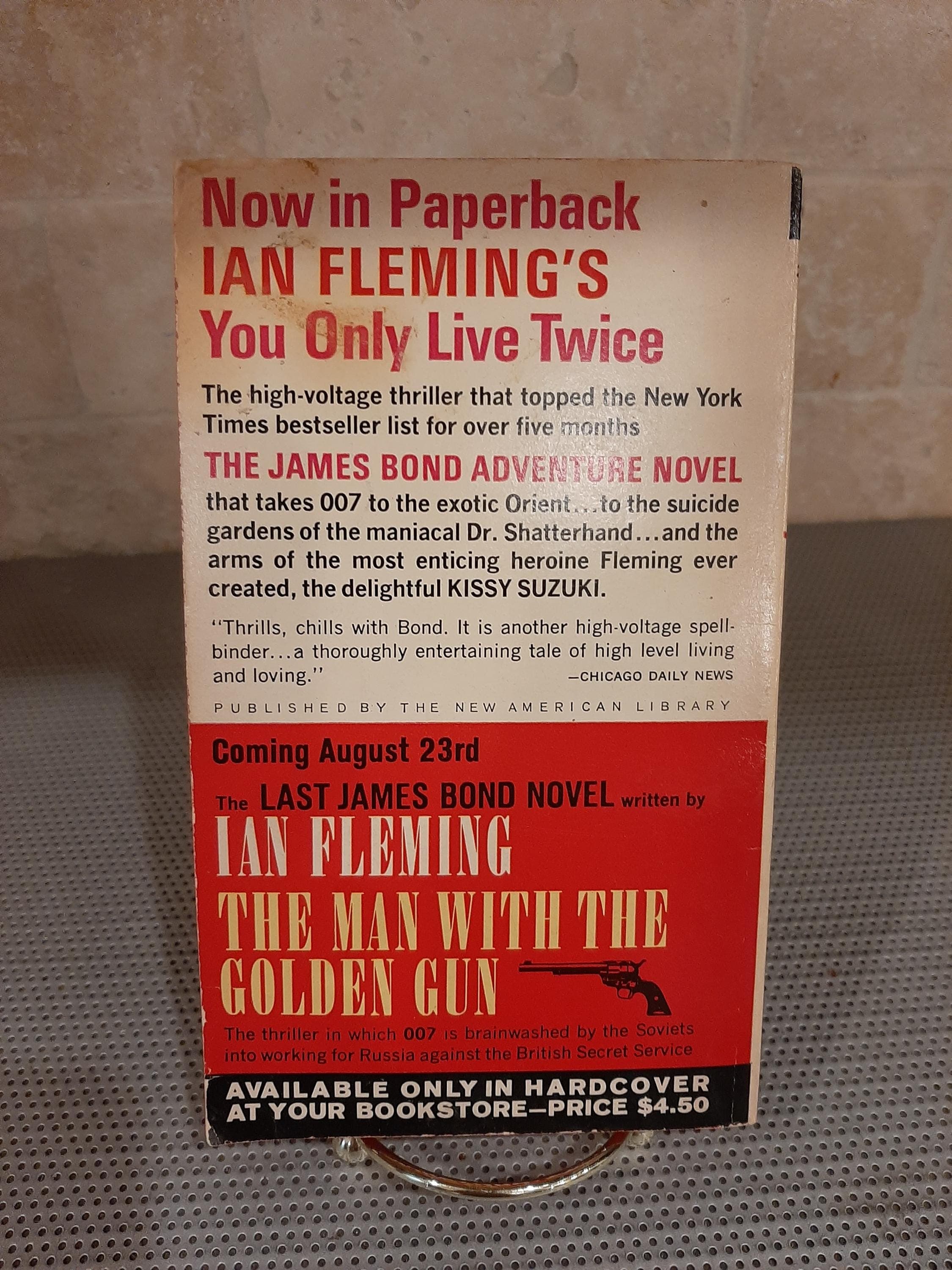 James Bond Book - You Only Live Twice by Ian Fleming Paperback Book  Spy Novel Fiction Vintage 1965 - image 3
