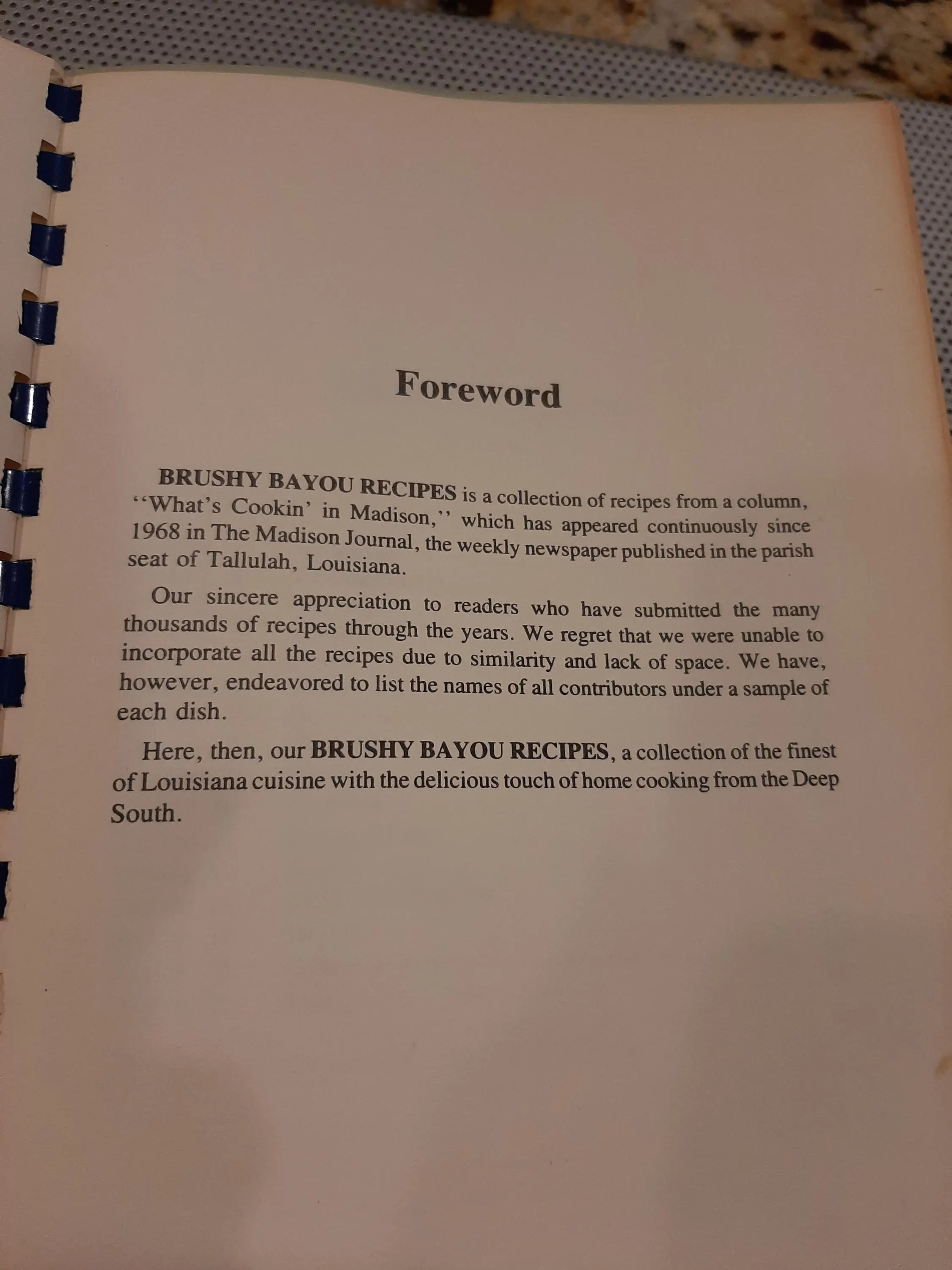 Vintage 1978 Brushy Bayou Recipes, Tallulah, Madison Parish, Louisiana Cookbook RARE First Edition, Soft Cover - image 2