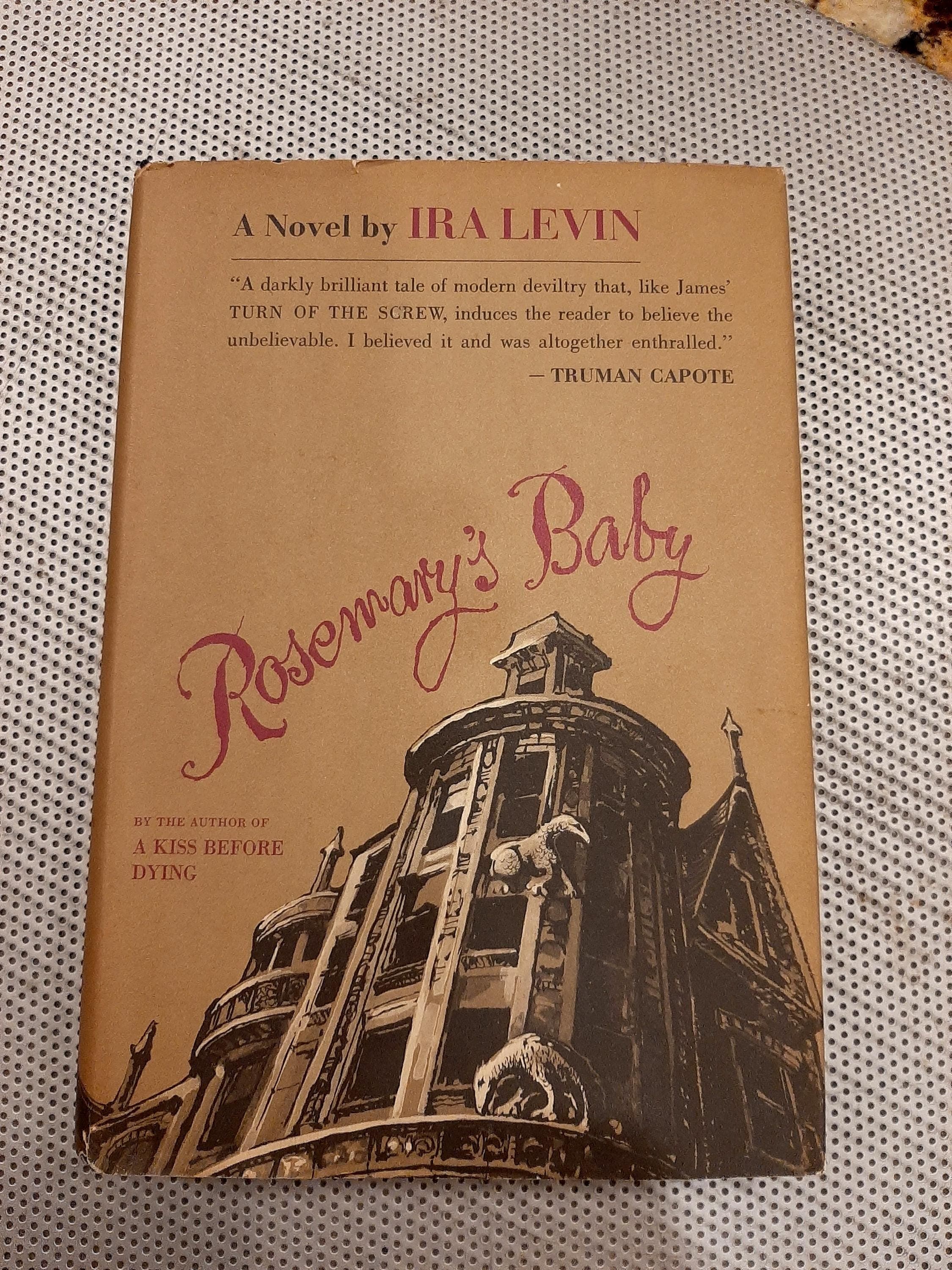 Vintage 1967 Rosemarys Baby by Ira Levin Hardcover Horror Tale Book RARE - image 5