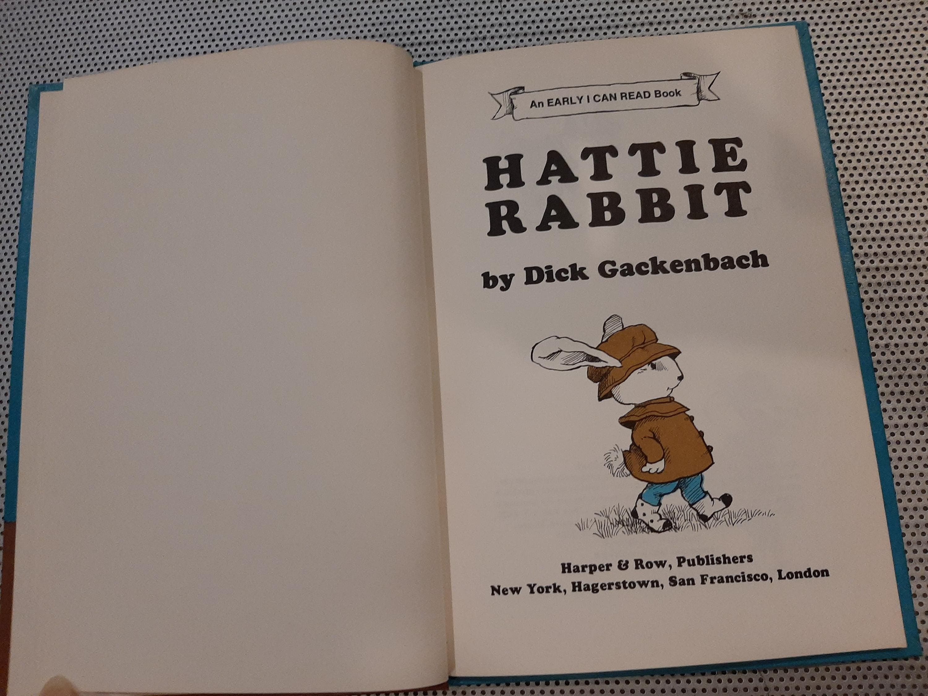 Vintage Hattie Rabbit Hardback, 1976 Children's Book - image 3