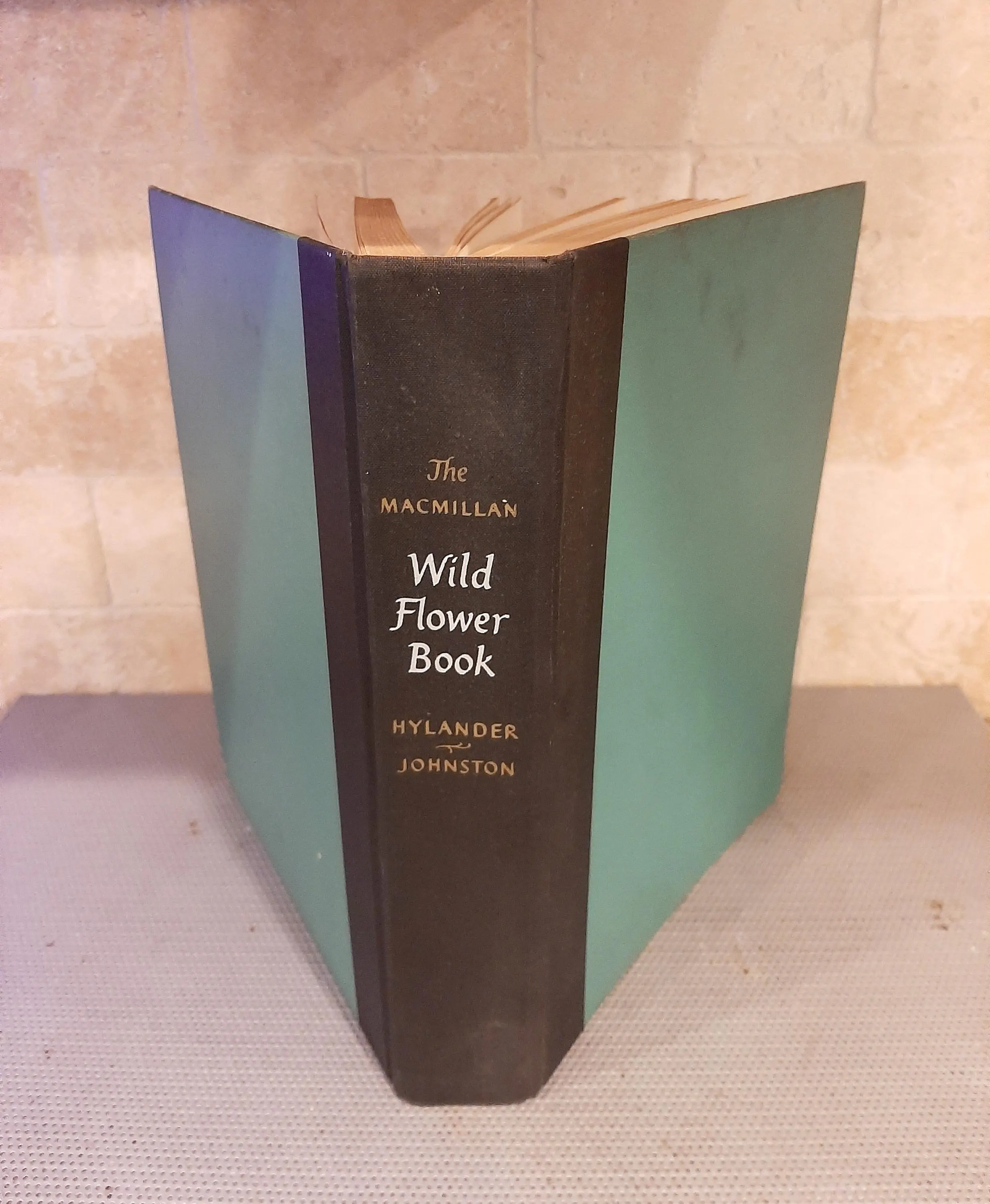 Vintage Wildflower Book with Colorful Illustrations: The MacMillan, 1954 First Printing