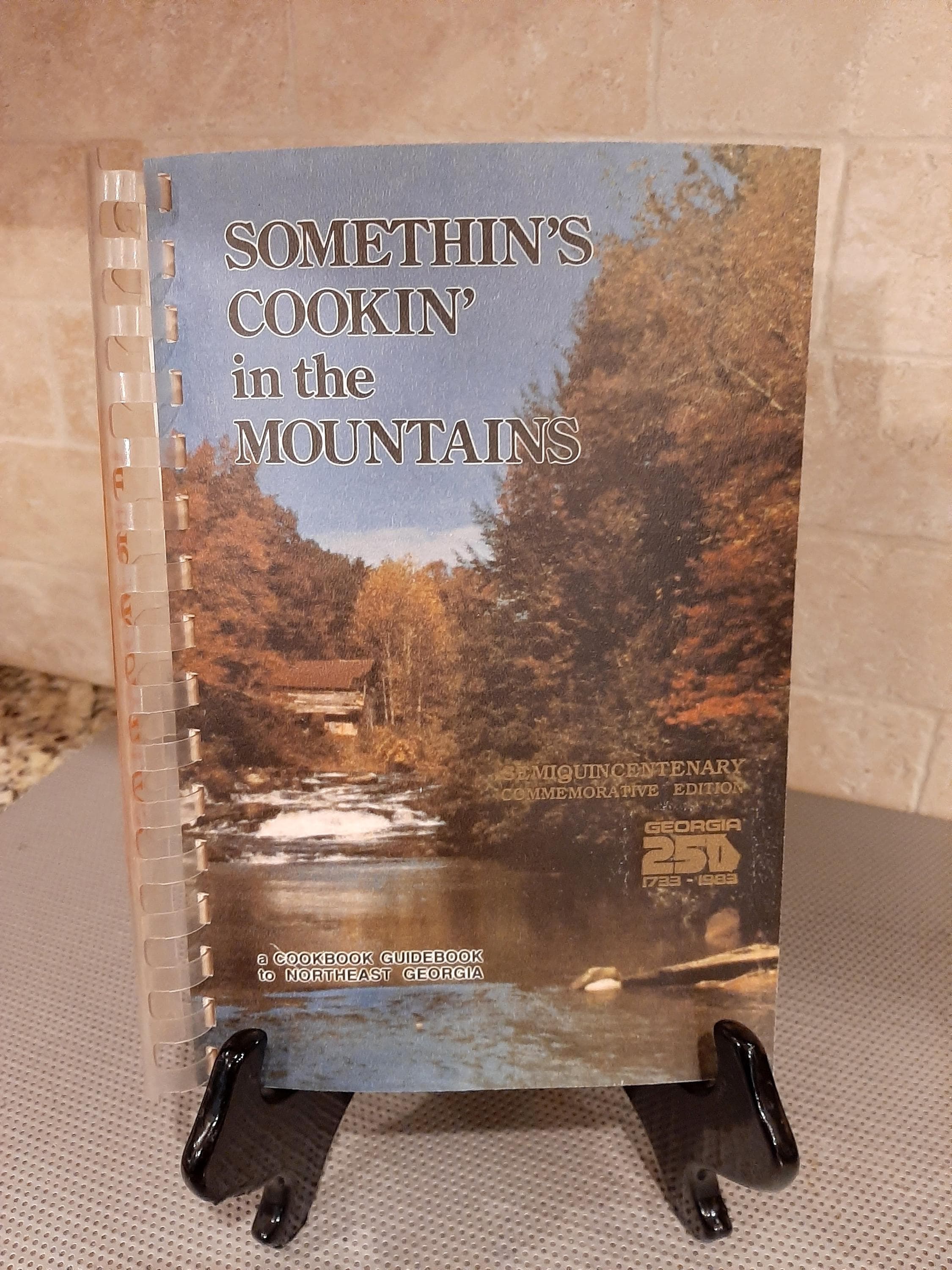 Something's Cooking in the Mountains Georgia Softcover Cookbook Southern Cooking John LaRowe 1983