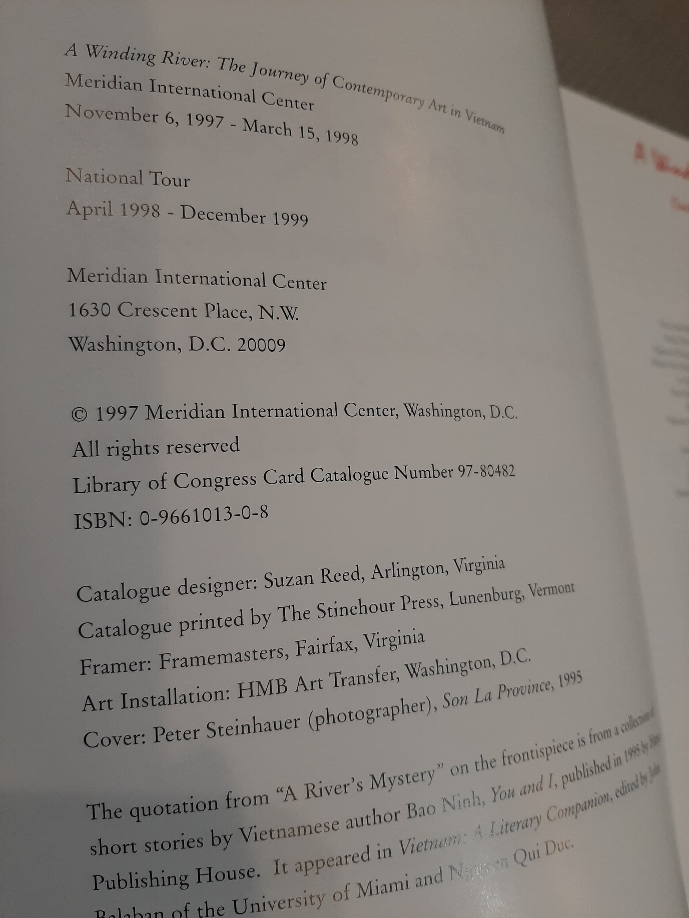 Vintage 1997 A Winding River: The Journey of Contemporary Art in Vietnam Paperback Art Book Meridian International Center Exhibit - image 4
