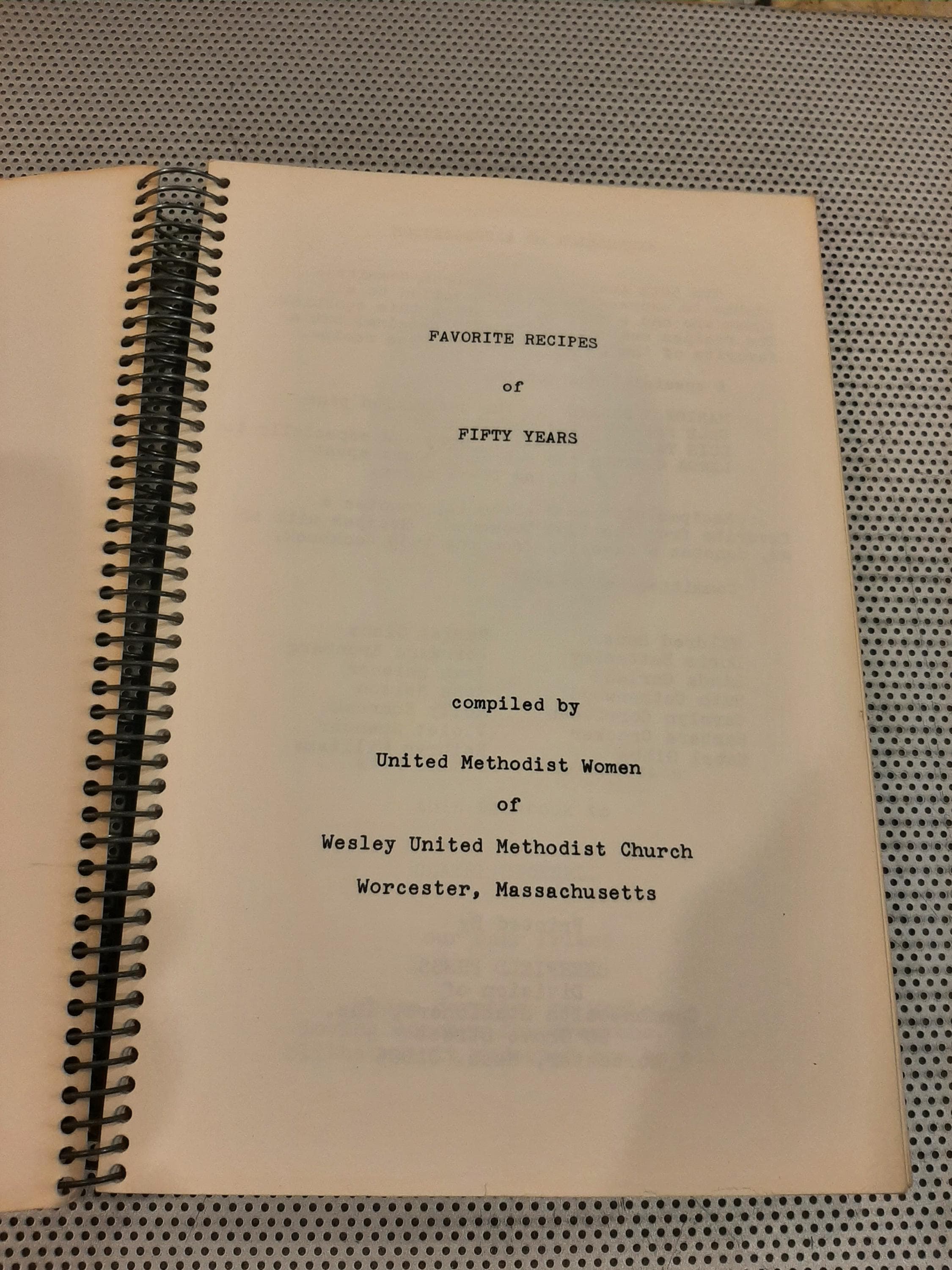 Vintage 1978 Wesley United Methodist Church Cookbook Worcester Massachusetts Church Lady Favorite Recipes of Fifty Years - image 3