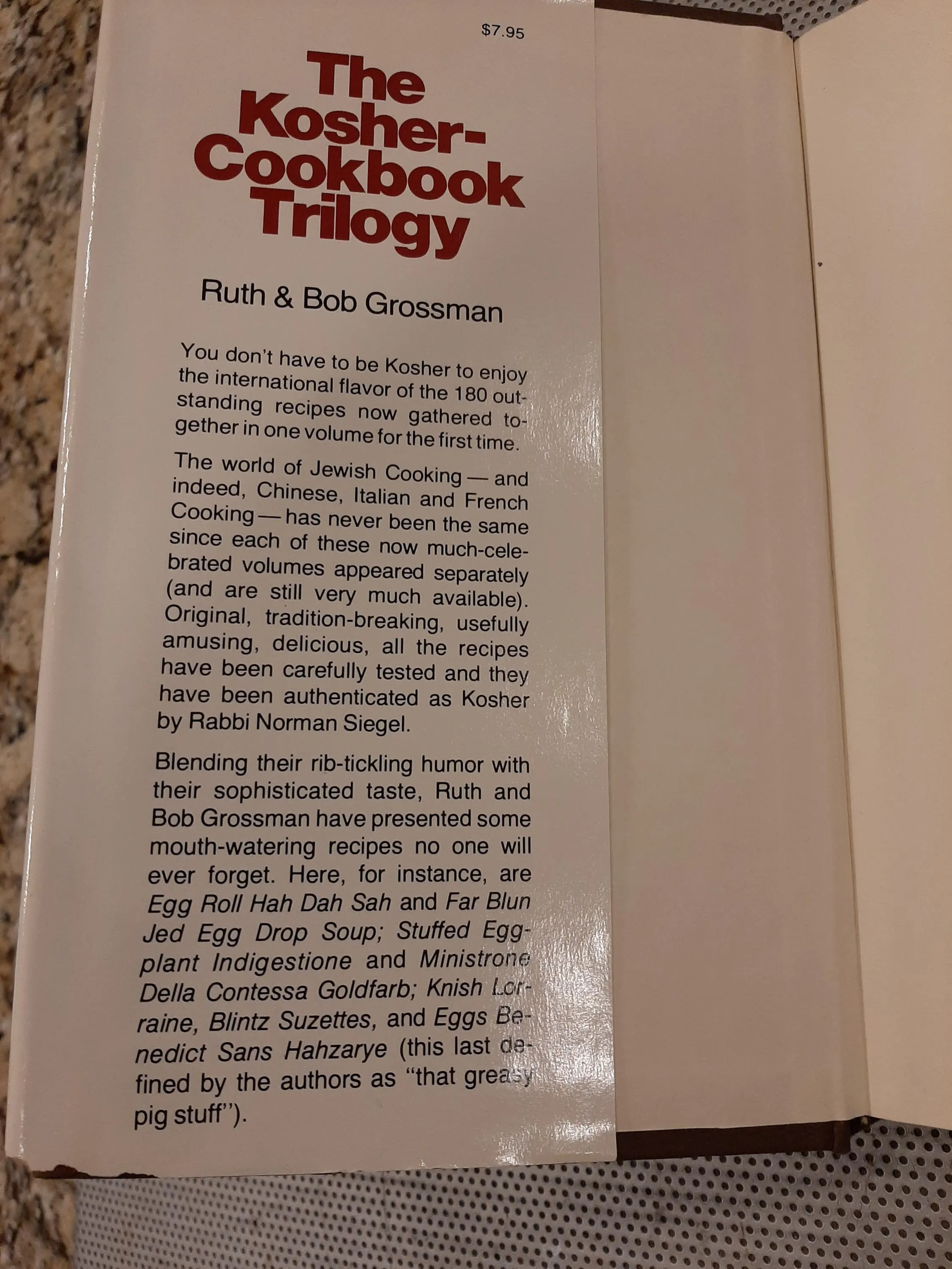Vintage 1965 The Kosher-Cookbook Trilogy 3 Volumes Hardback, Chinese, French, Italian - image 4