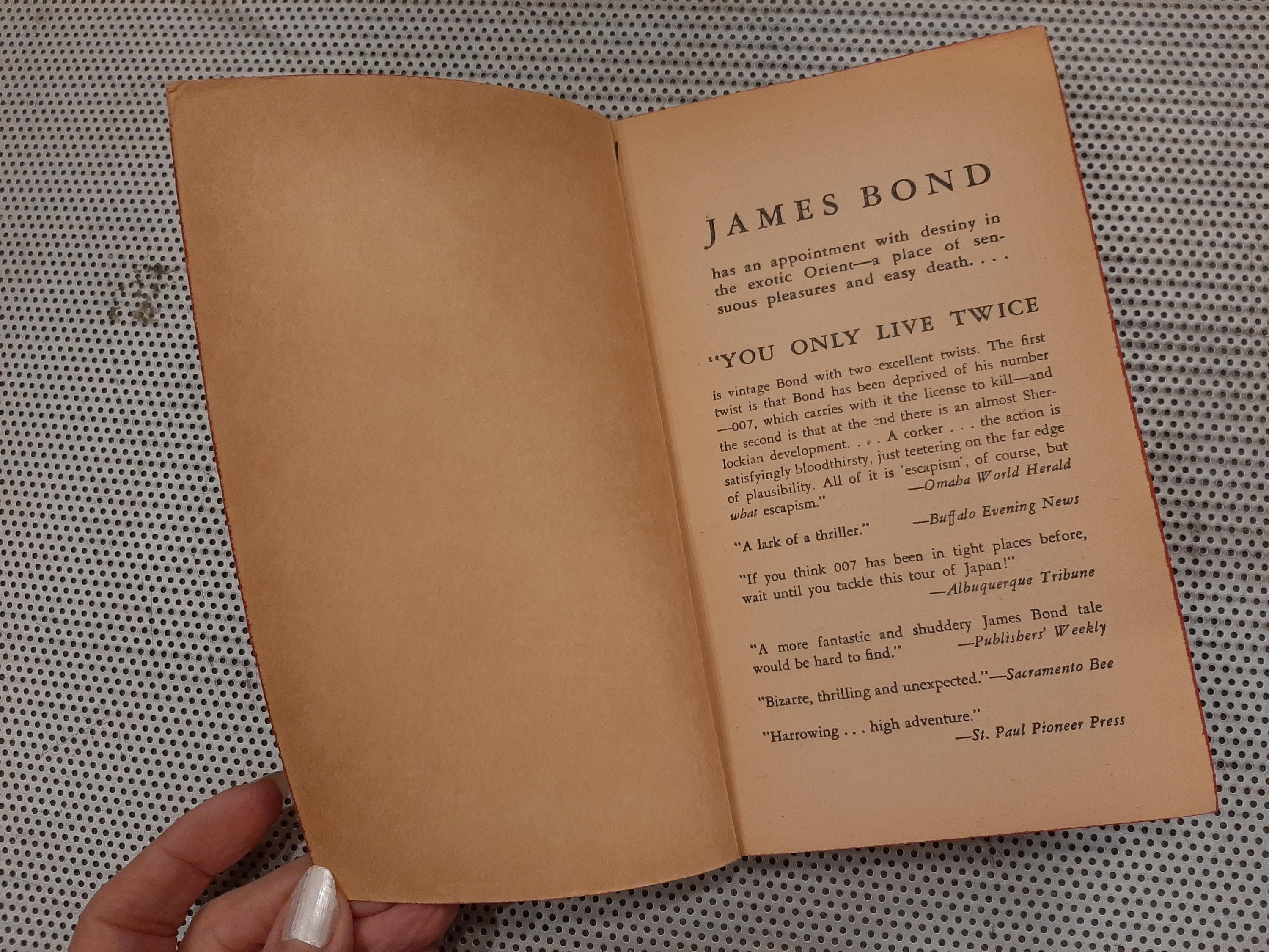 James Bond Book - You Only Live Twice by Ian Fleming Paperback Book  Spy Novel Fiction Vintage 1965 - image 4