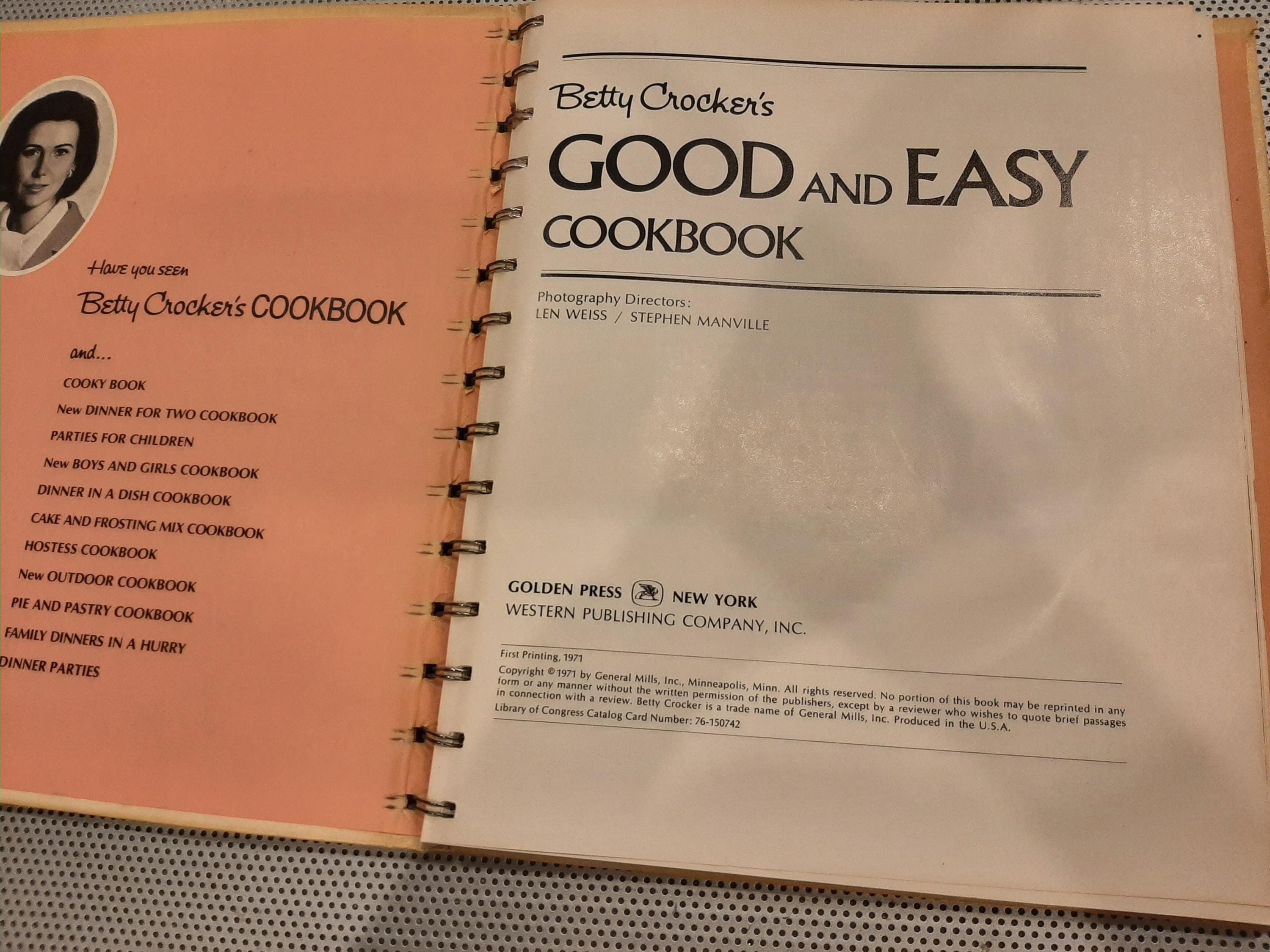 Cookbooks - Four Betty Crocker Vintage Hostess, Dinner for Two, Good and Easy Classic Hardcover Books - image 5