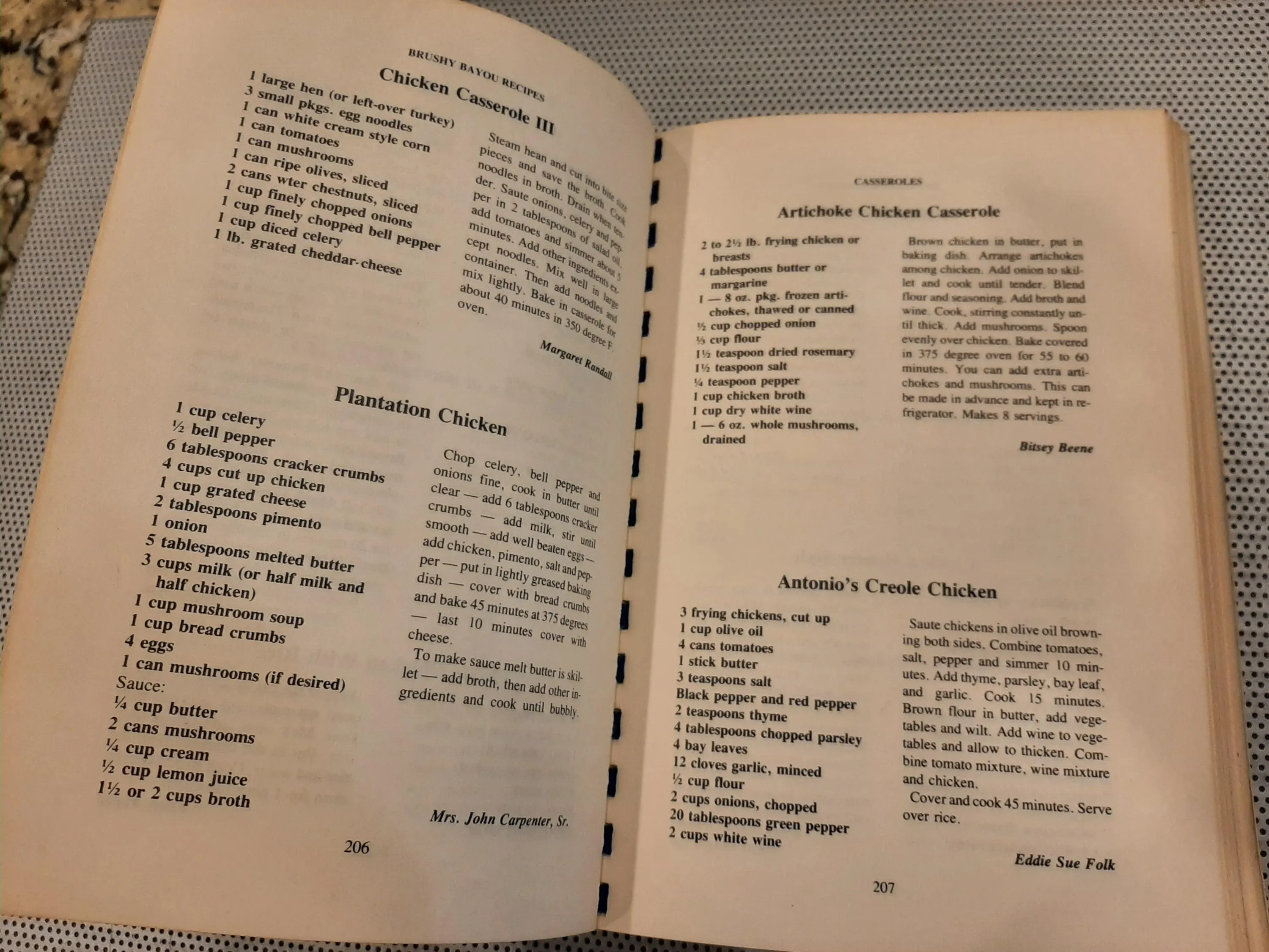 Vintage 1978 Brushy Bayou Recipes, Tallulah, Madison Parish, Louisiana Cookbook RARE First Edition, Soft Cover - image 5