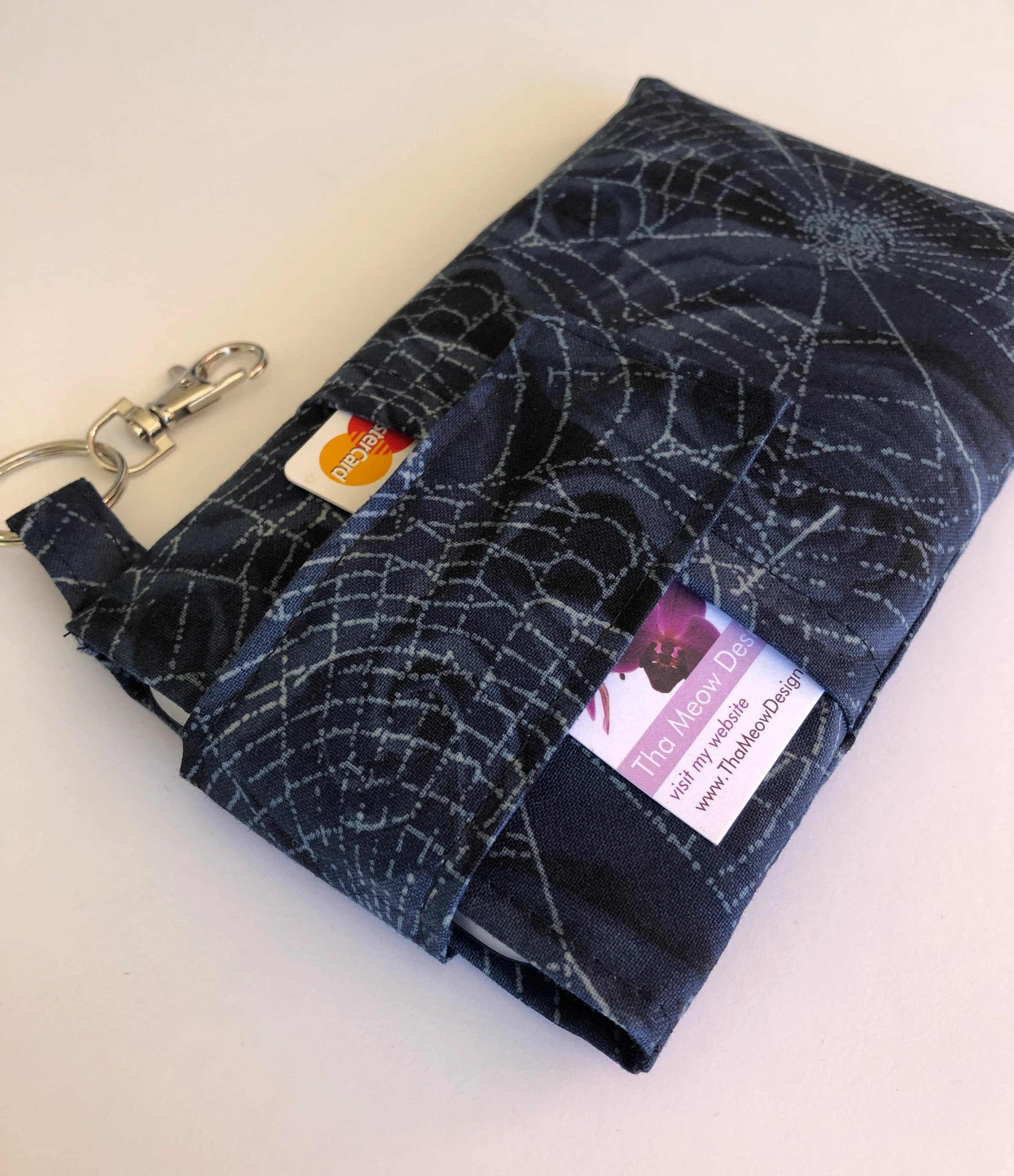 Fabric cell phone holder pouch, phone wallet sleeve for iPhone 18 17 16 15 14 13 plus,Samsung Galaxy s26 s25 s24 s23 s22 ultra -Spiderweb - image 4