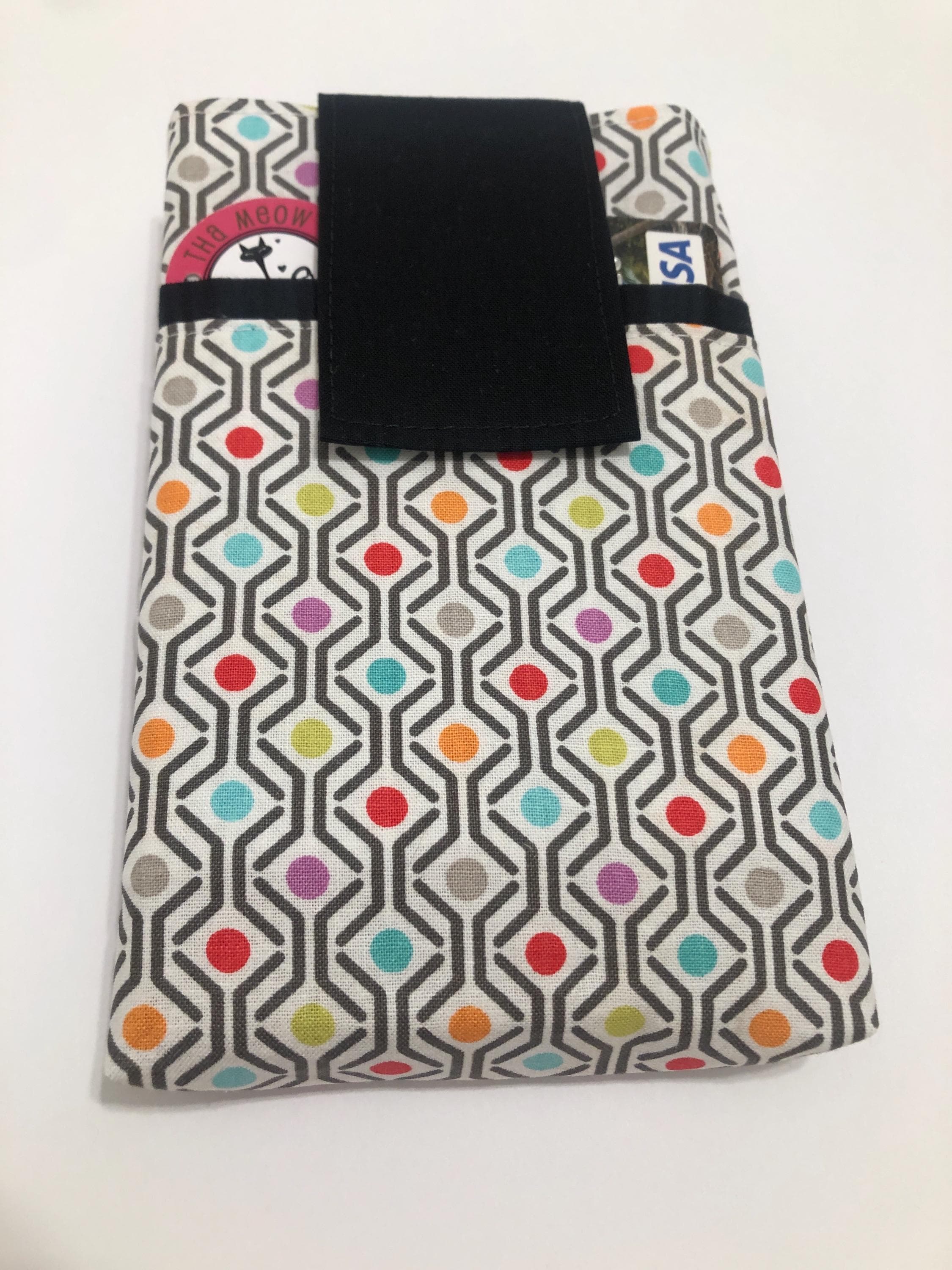 Fabric cell phone holder pouch, phone wallet sleeve for iPhone 18 17 16 15 14 13 plus,Samsung Galaxy s26 s25 s24 s23 s22 ultra -C Dots - image 3