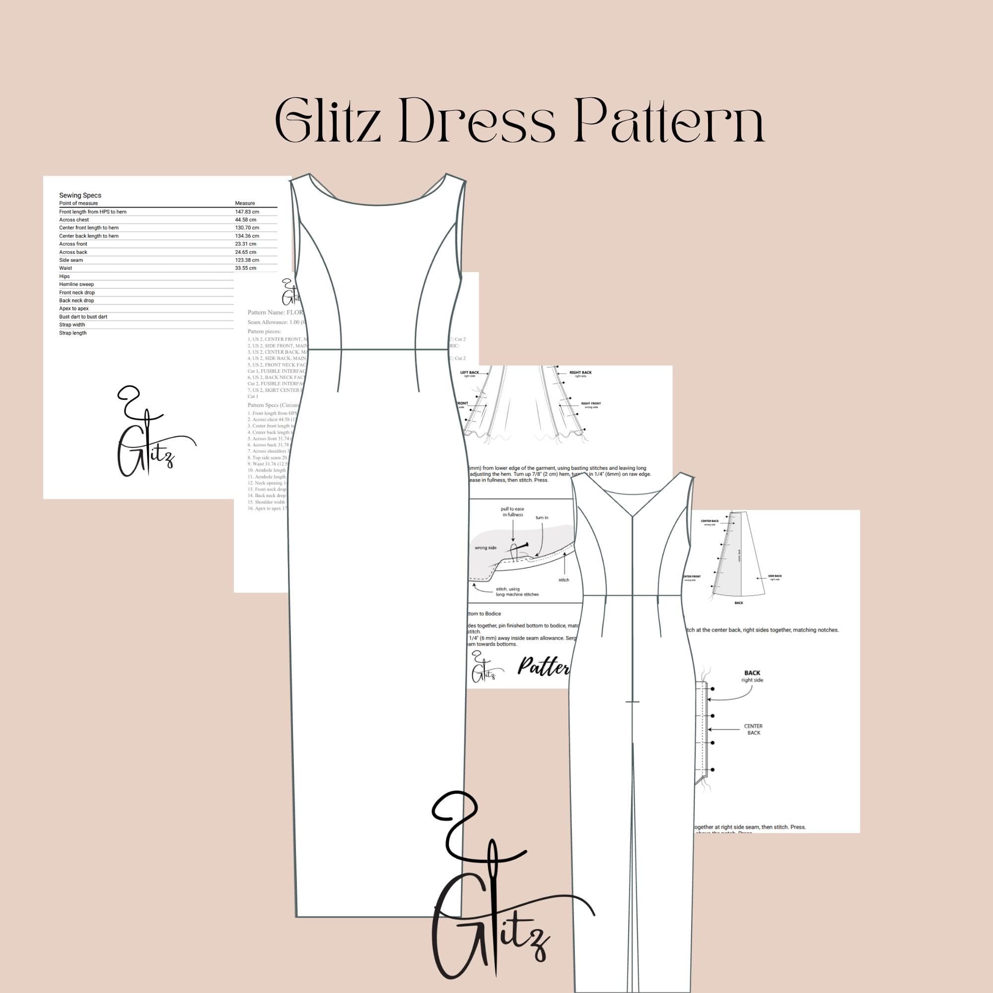 Boat Neck Bridal Pencil Dress Sewing Pattern (PDF) - image 5