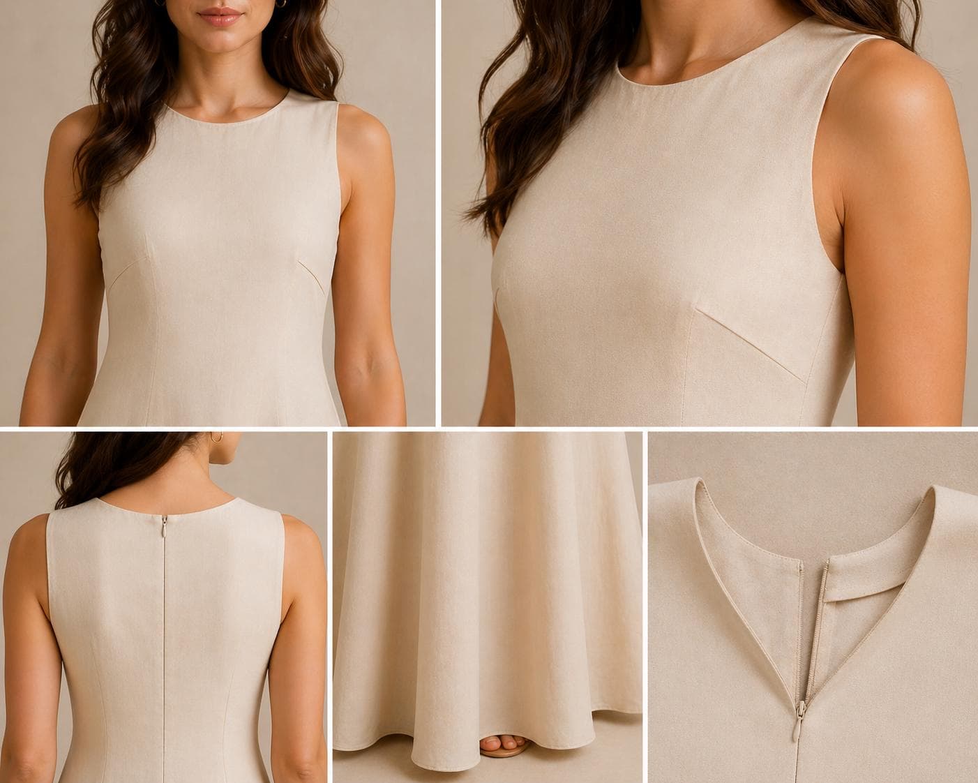 Linen Maxi Dress Sewing Pattern: Sleeveless Summer Tent Dress (PDF) - image 3