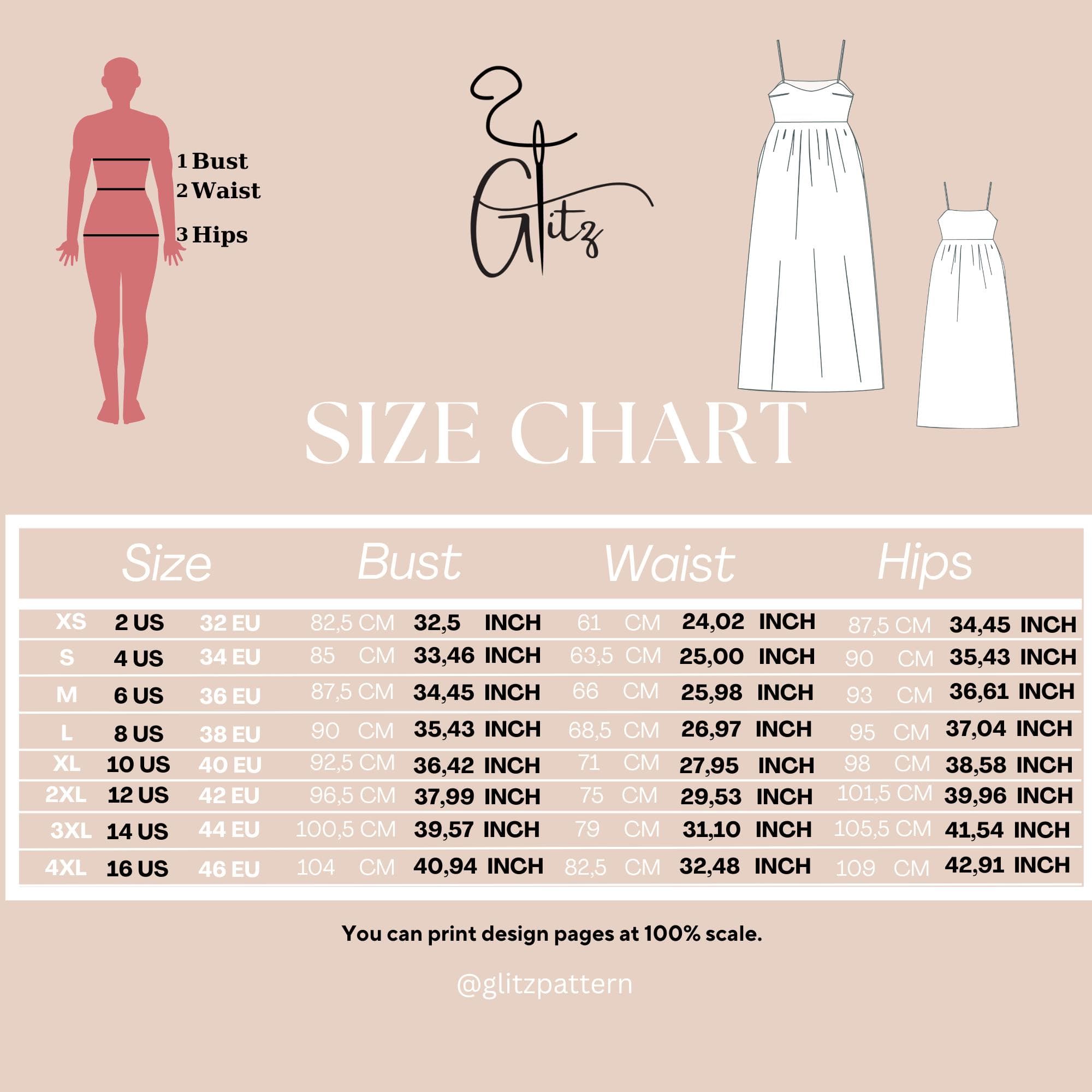 Long Linen Strap Dress Sewing Pattern (PDF Pattern) - image 4