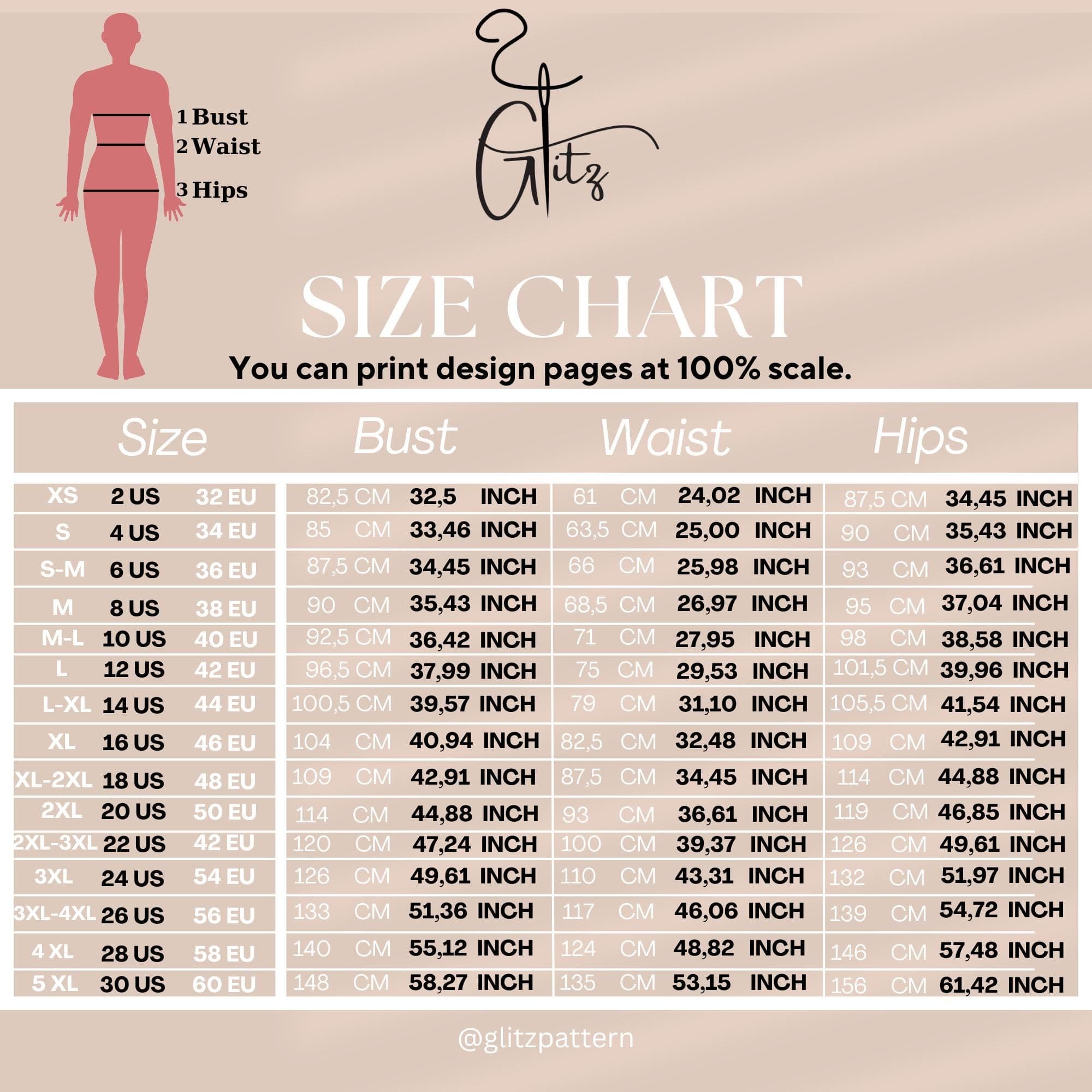 Floral Midi Dress Sewing Pattern PDF, Puff Sleeve Dress Pattern, Cottagecore Dress, Princess Seam Dress XS-5XL - image 4
