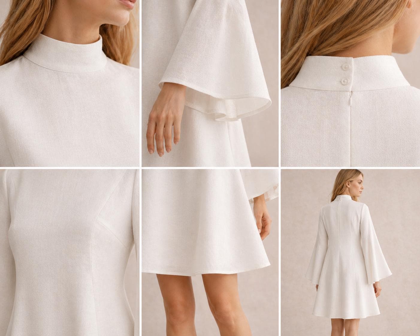 Batwing Sleeve Mini Dress Sewing Pattern (PDF Pattern) - image 3