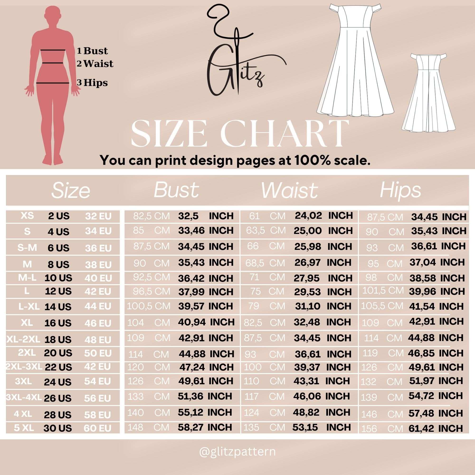 Bella Midi Dress Sewing Pattern, Off-Shoulder Bridal Gown (PDF Pattern) - image 4