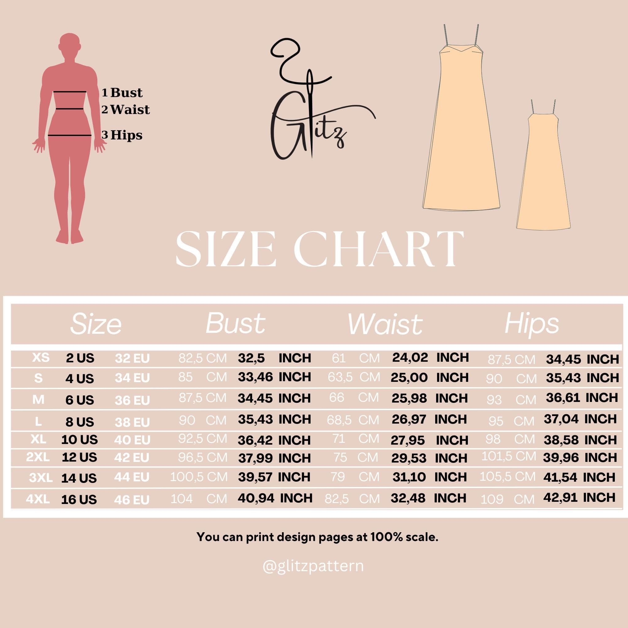Strappy Linen Maxi Dress Sewing Pattern (PDF) - image 4