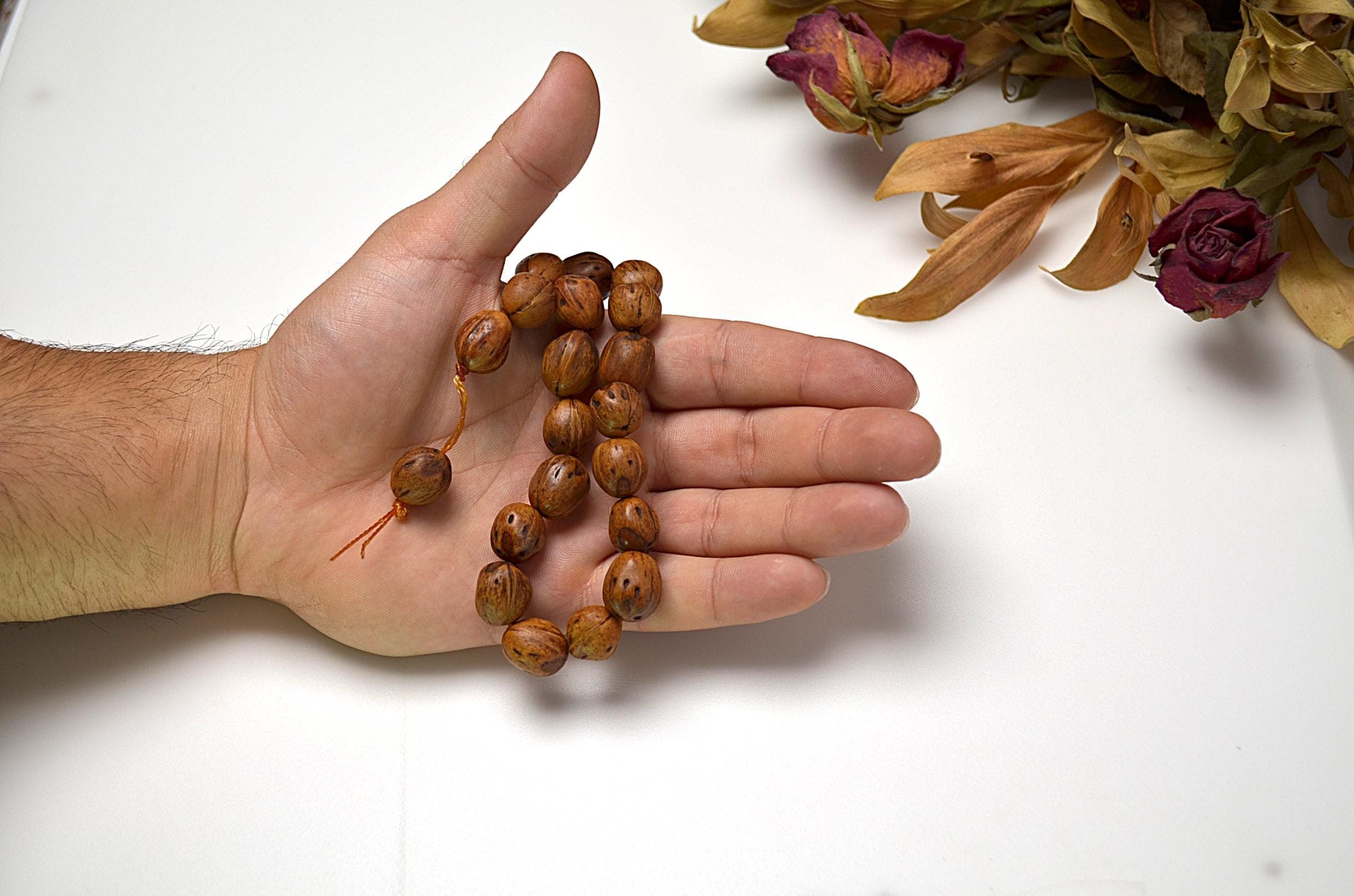 Ancient Brown Juniper Seed Worry Beads, Short Pocket Tasbih, Earthy Seed Rosary, Personalized Prayer Beads, Mens Gift, Authentic Turkish Efe - image 5