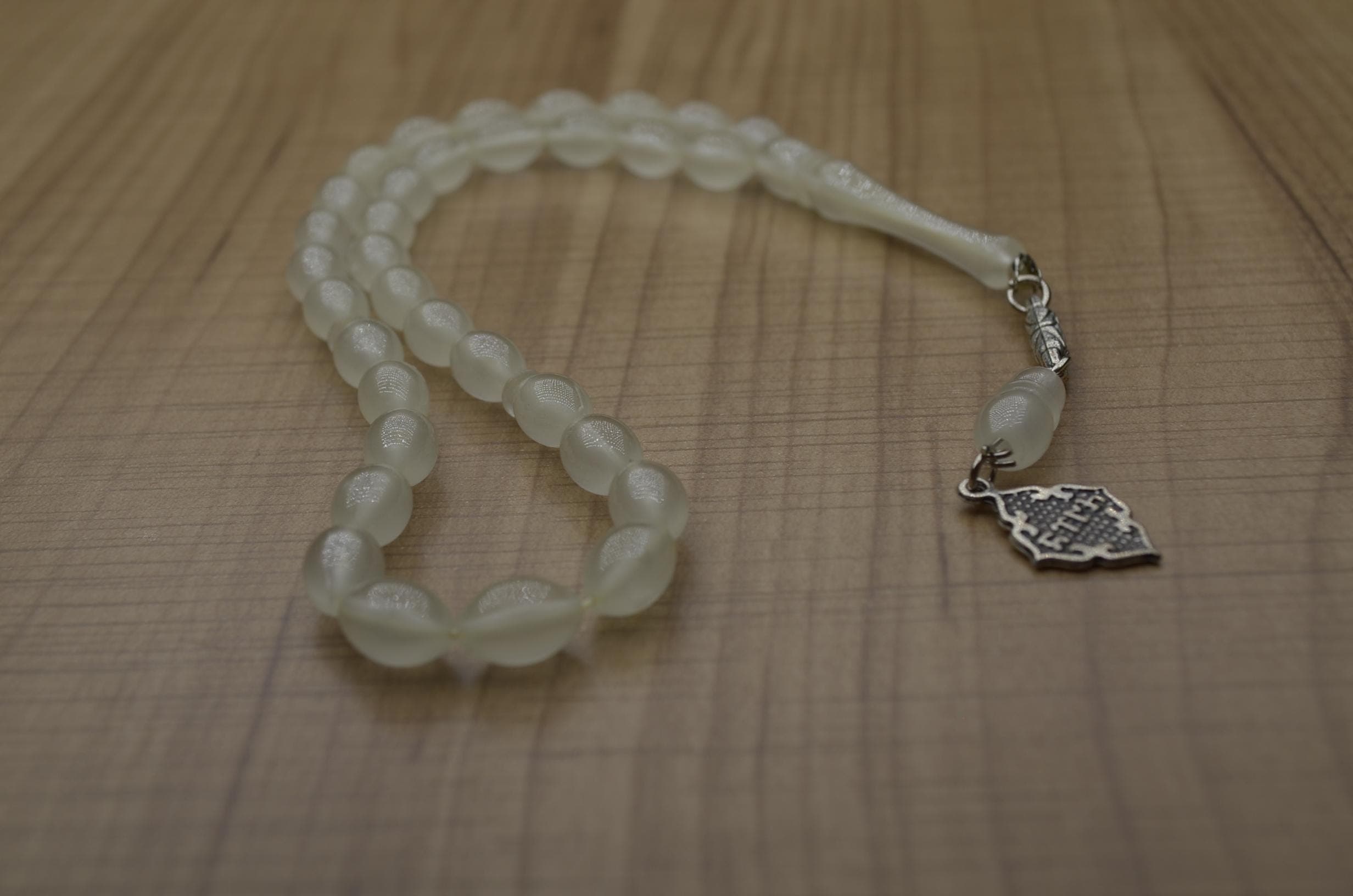 Glow in the Dark Tasbih, Luminous Islamic Prayer Beads, 33 Beads Muslim Misbaha, Phosphorescent Resin Rosary, Eid Ramadan Gift for Men - image 3