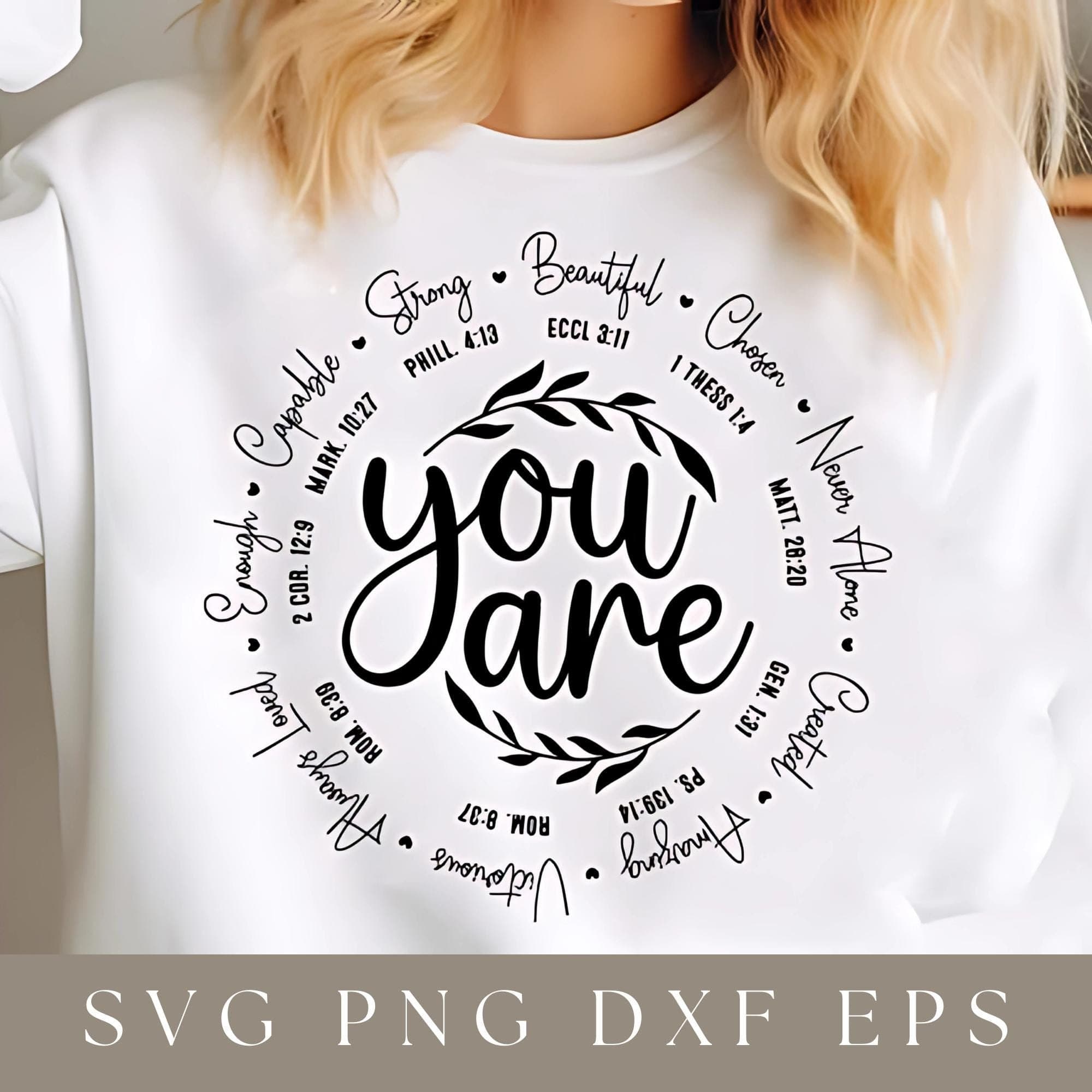 Self Worth SVG | You Are SVGs | Inspirational SVG | Affirmation SVGs |  Self Love SVGs | You Are Enough | Mental Health SVG | PNGs Cut File