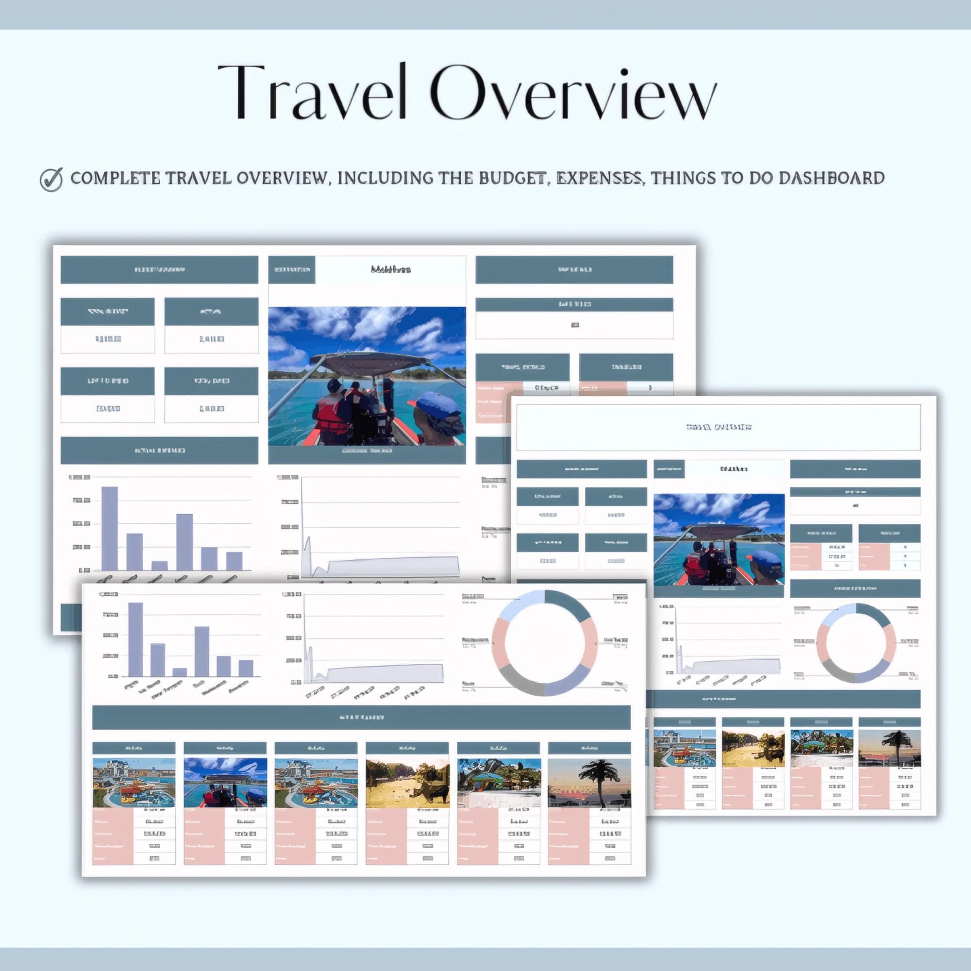 Ultimate Travel Planner | Excel & Google Sheets | Travel Budget, Itinerary, Vacation Organizer - image 4