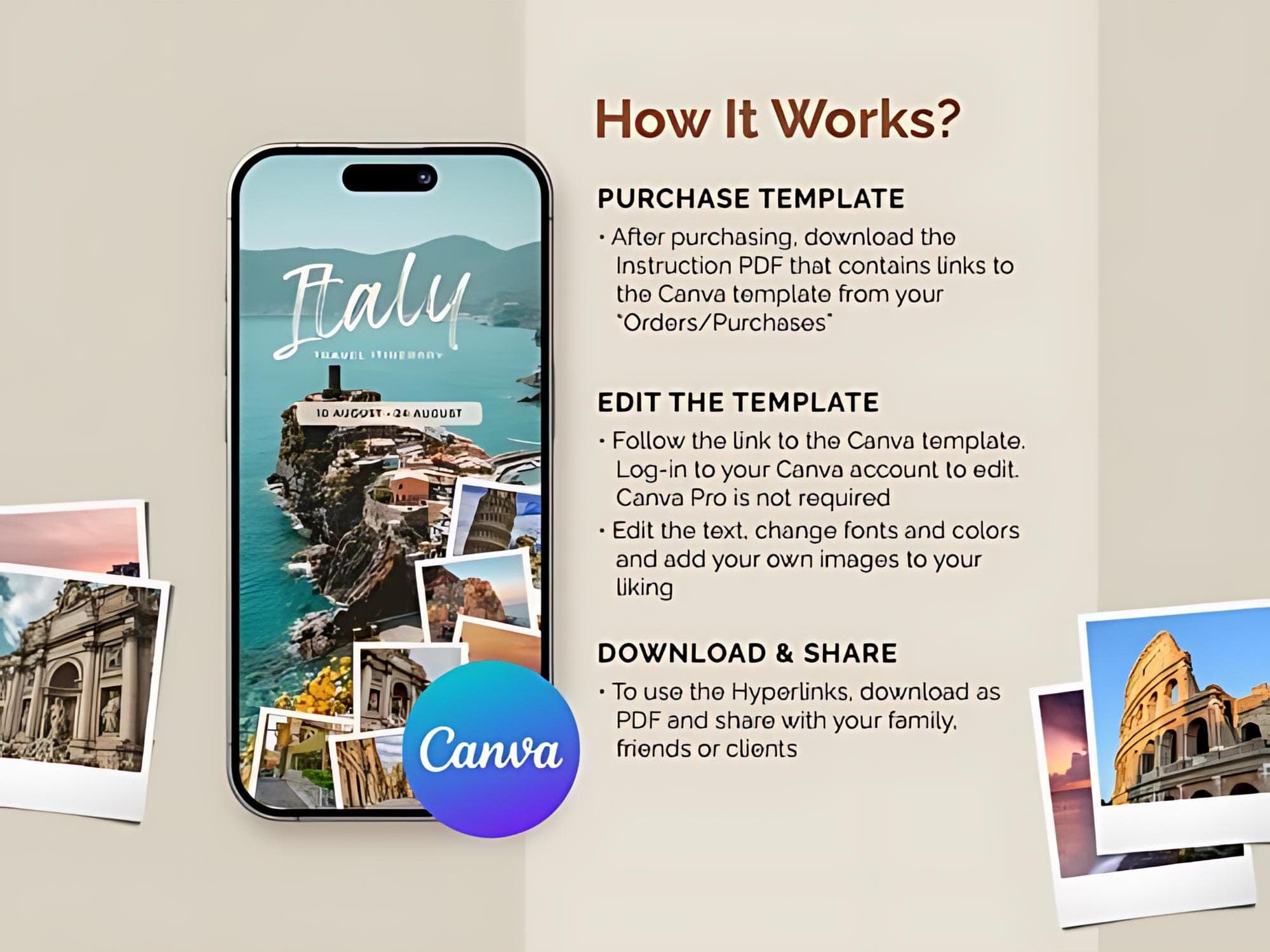 "Find your perfect stay with our Accommodation Planner page! Keep track of hotels, bookings, and details in one place. Easy to customize, this Canva template ensures your trip to Bali is smooth from check-in to check-out."