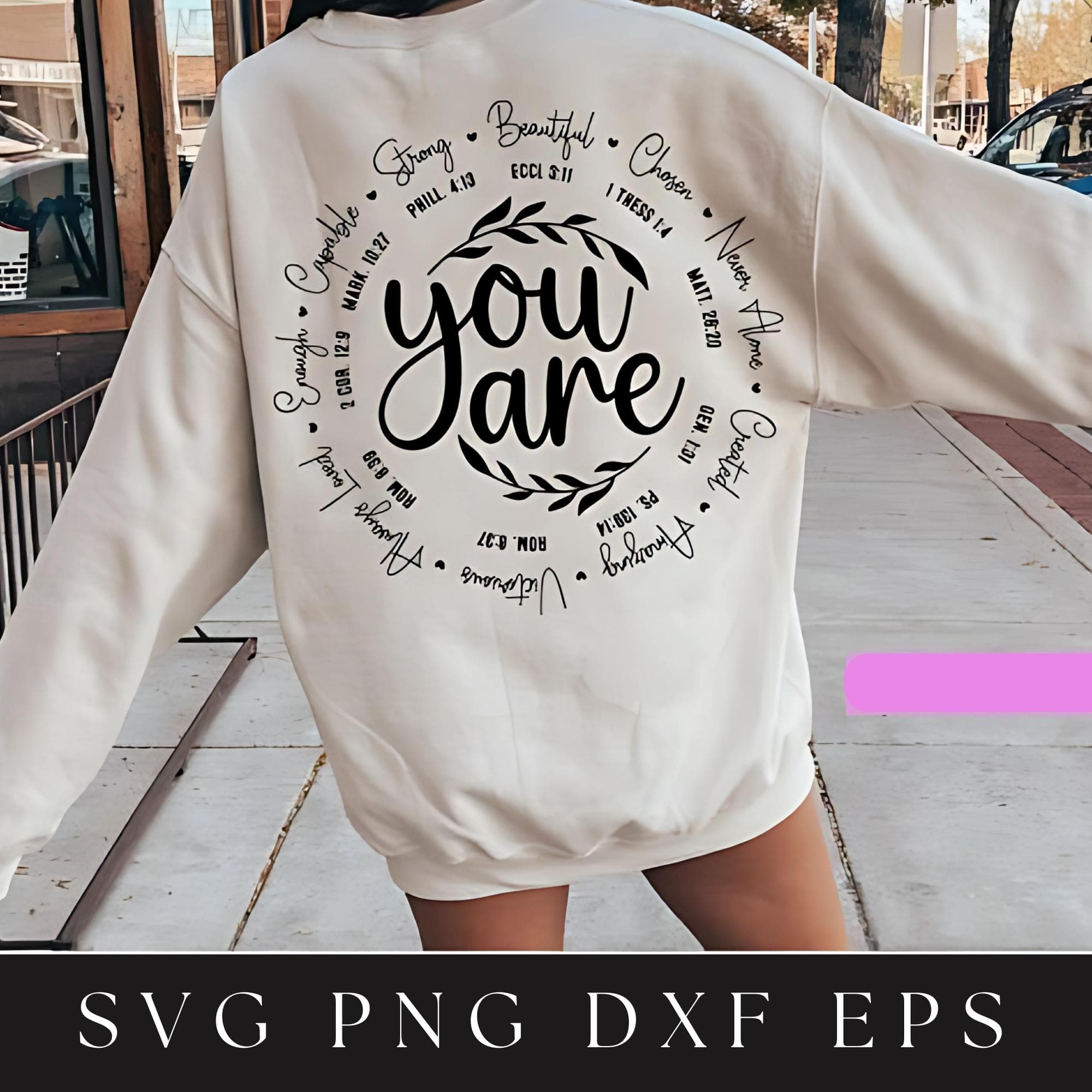 Self Worth SVG | You Are SVGs | Inspirational SVG | Affirmation SVGs |  Self Love SVGs | You Are Enough | Mental Health SVG | PNGs Cut File - image 4