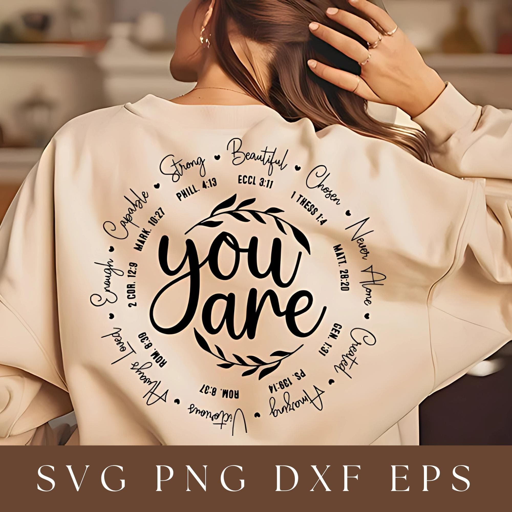 Self Worth SVG | You Are SVGs | Inspirational SVG | Affirmation SVGs |  Self Love SVGs | You Are Enough | Mental Health SVG | PNGs Cut File - image 3