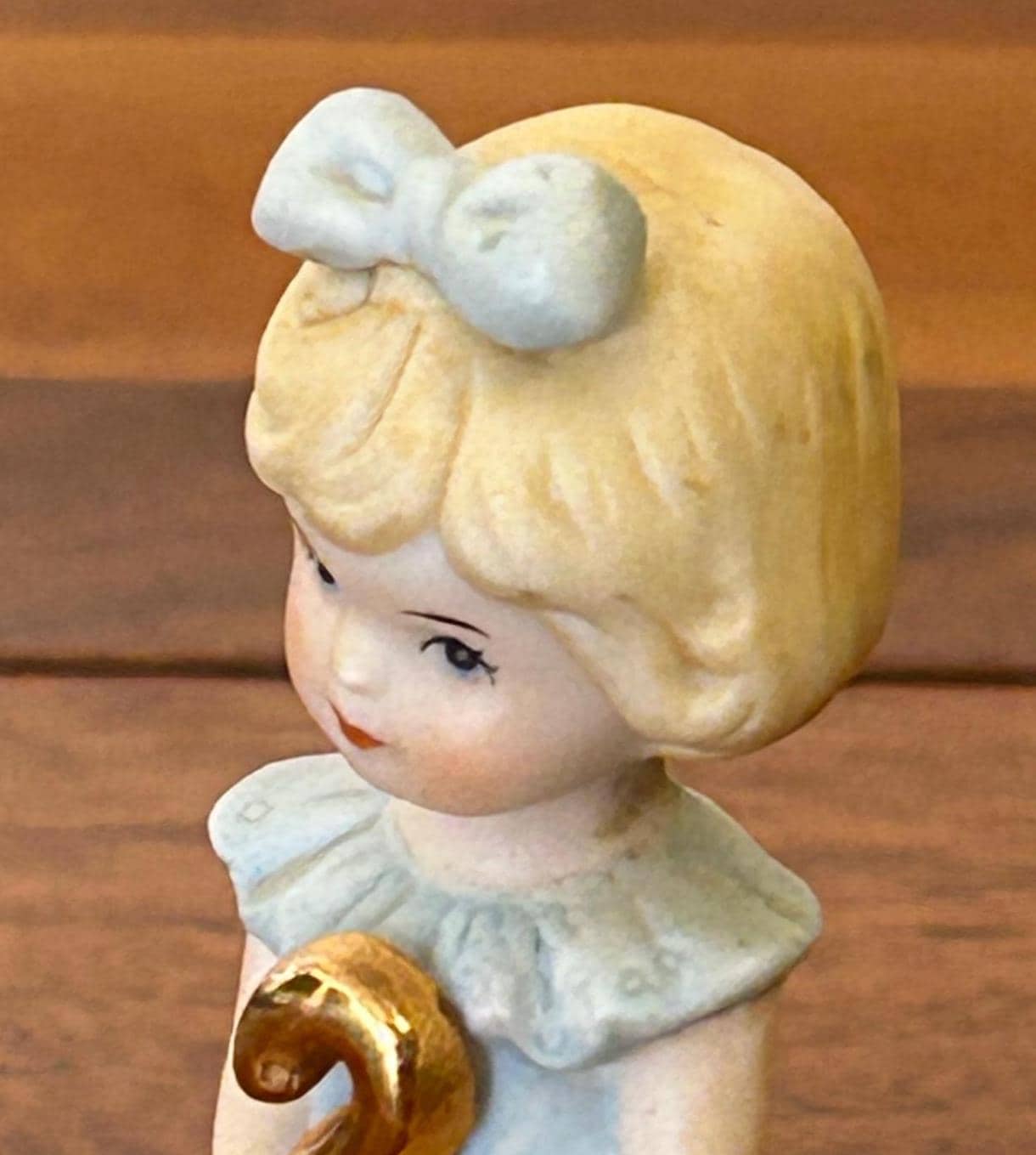 Vintage Growing Up Birthday Girls 2nd Birthday Girl Figurine 3"