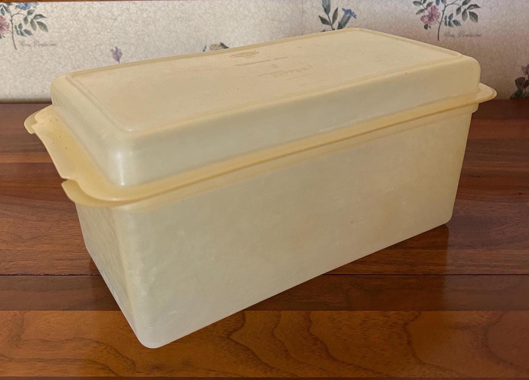 Vintage Tupperware Millionaire Line Bread Keeper Cracker Box 10"