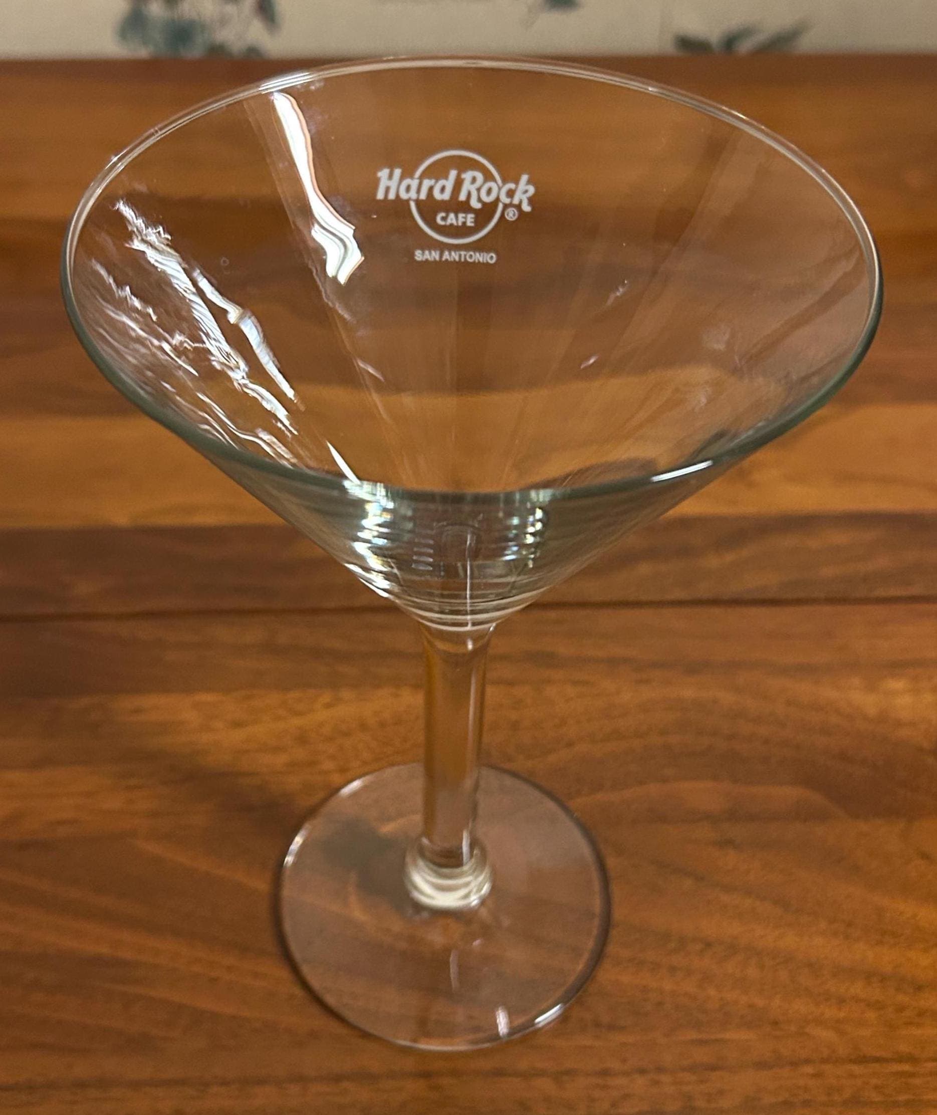 Vintage Hard Rock Cafe - San Antonio - Cocktail Glass 7" Tall