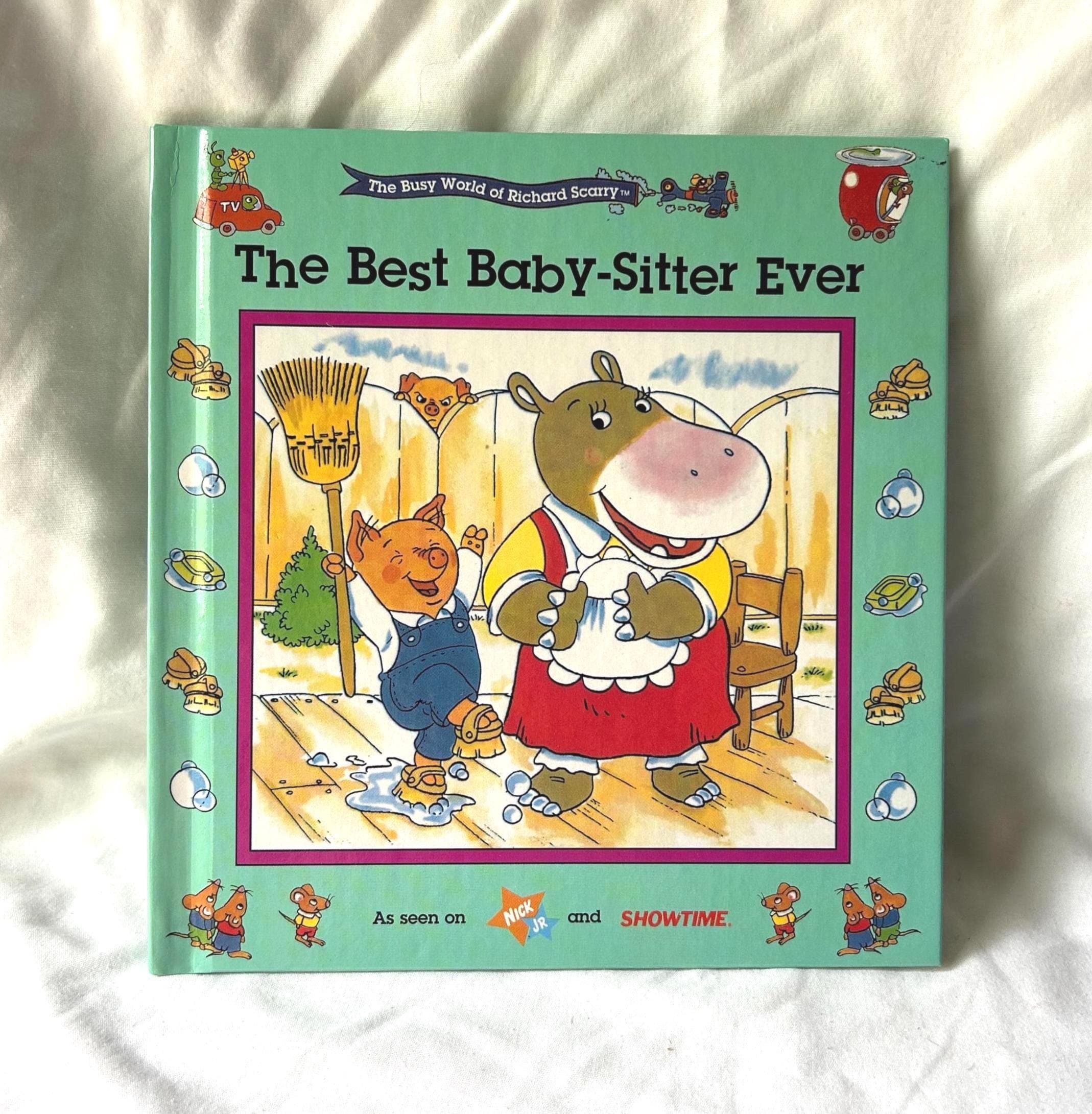 Vintage Richard Scarry's Baby-Sitter Ever Children's Book