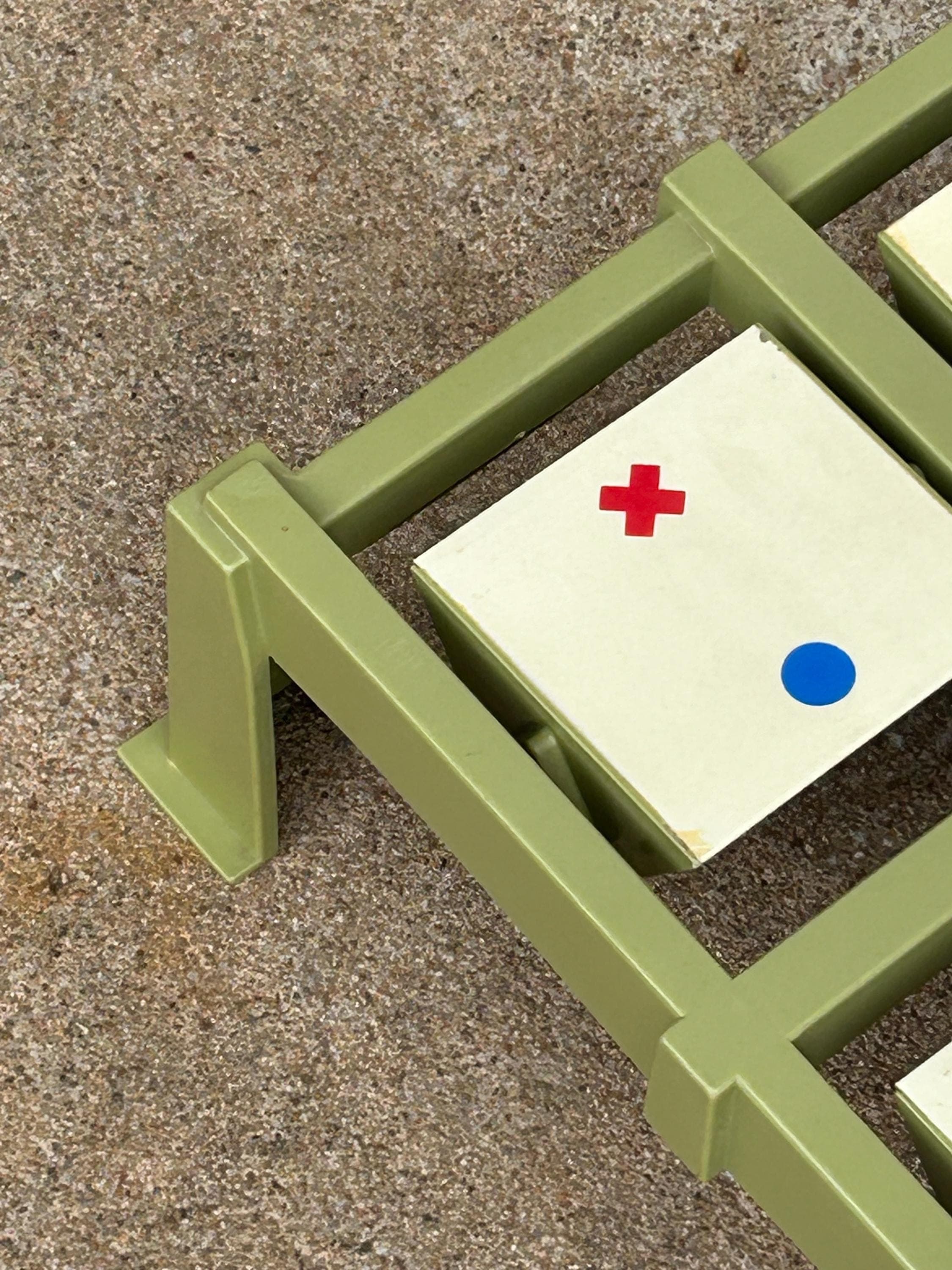 Vintage Ideal Toss Across Game Board - Tic Tac Toe Floor Game 1969 Early Version