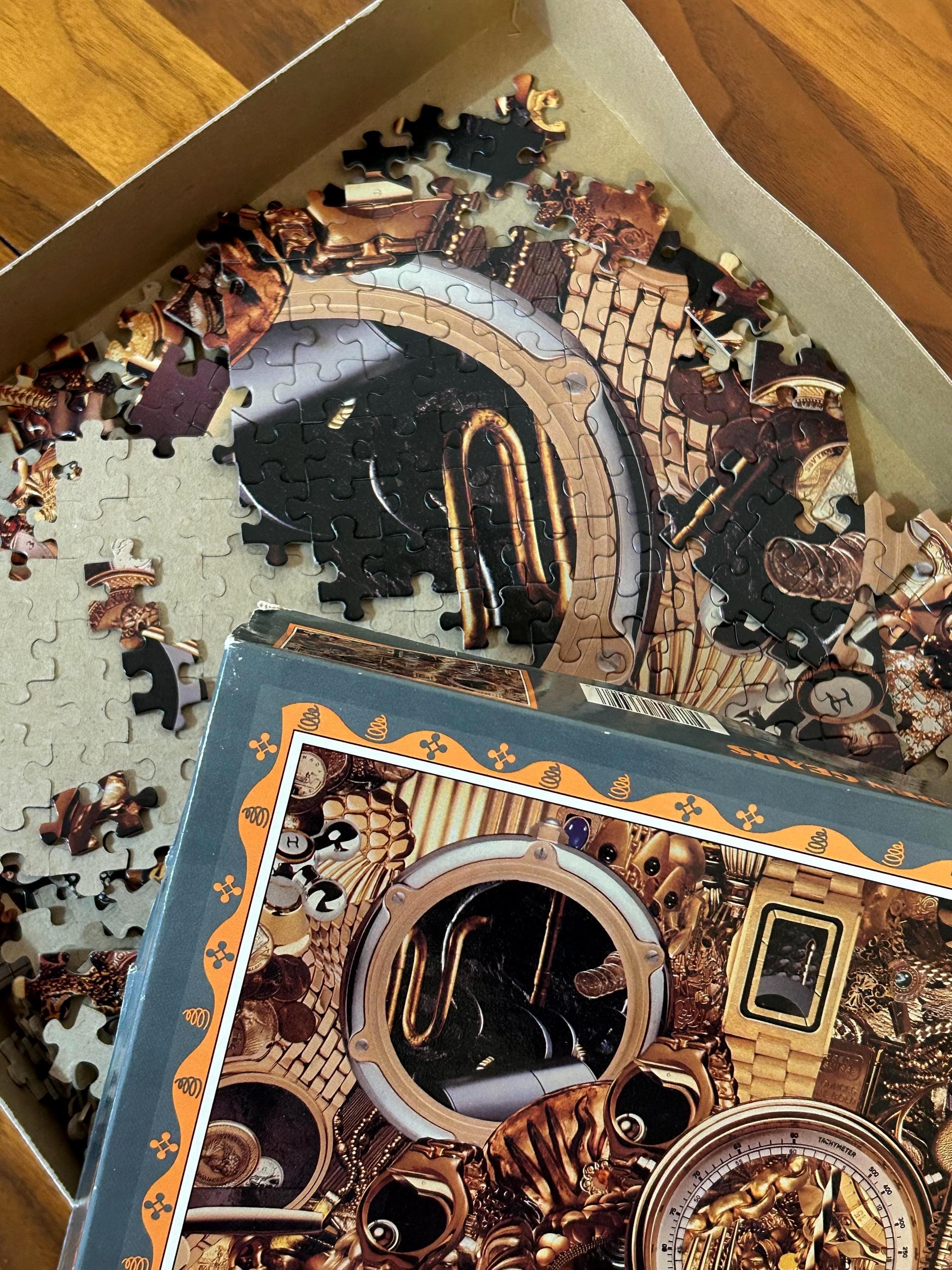 Ceaco Golden Gears Jigsaw Puzzle - Mechanical Collage - 1000 Pieces