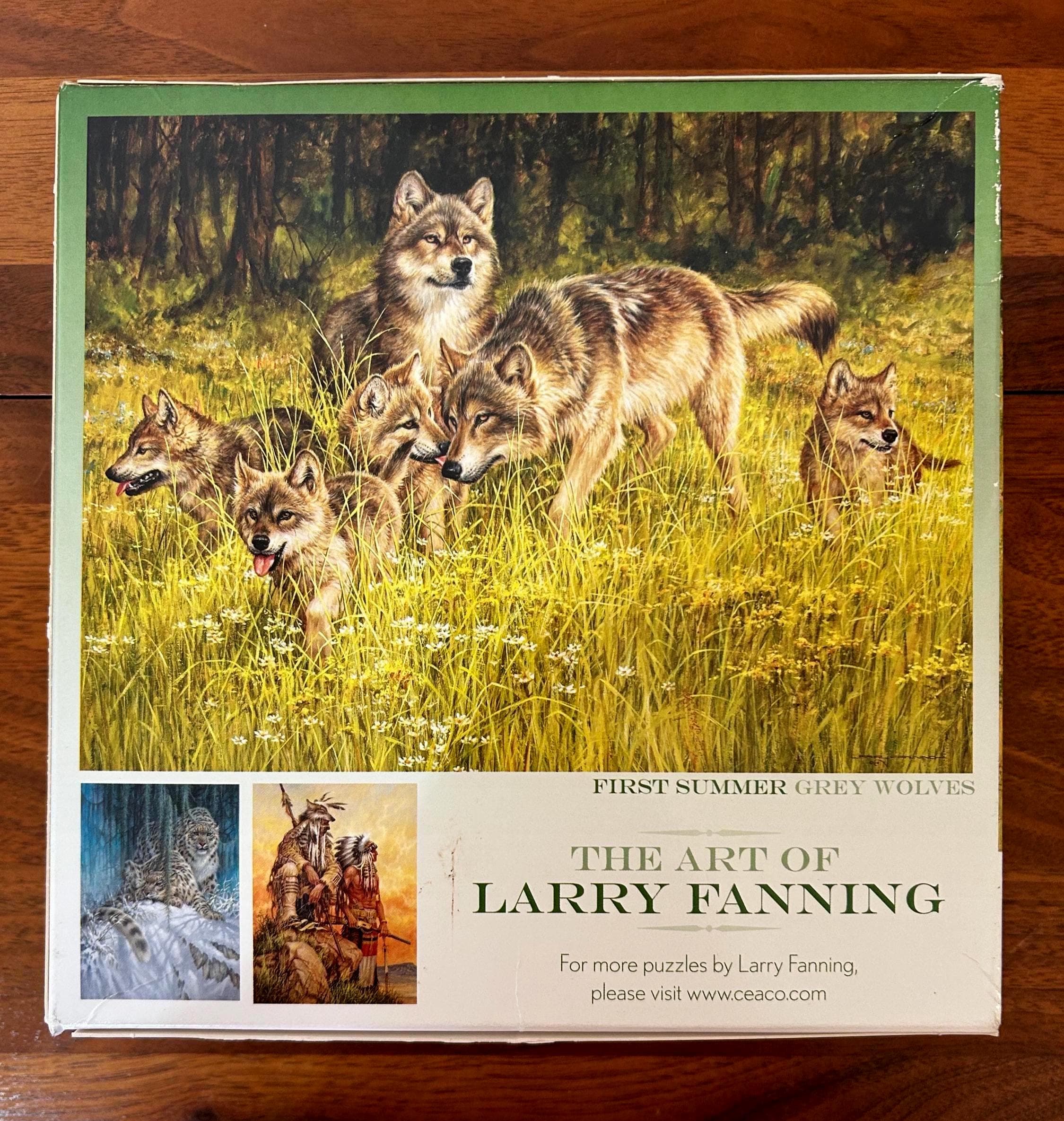 Ceaco Larry Fanning Wolves Jigsaw Puzzle - 1000 Pieces - Wildlife Art