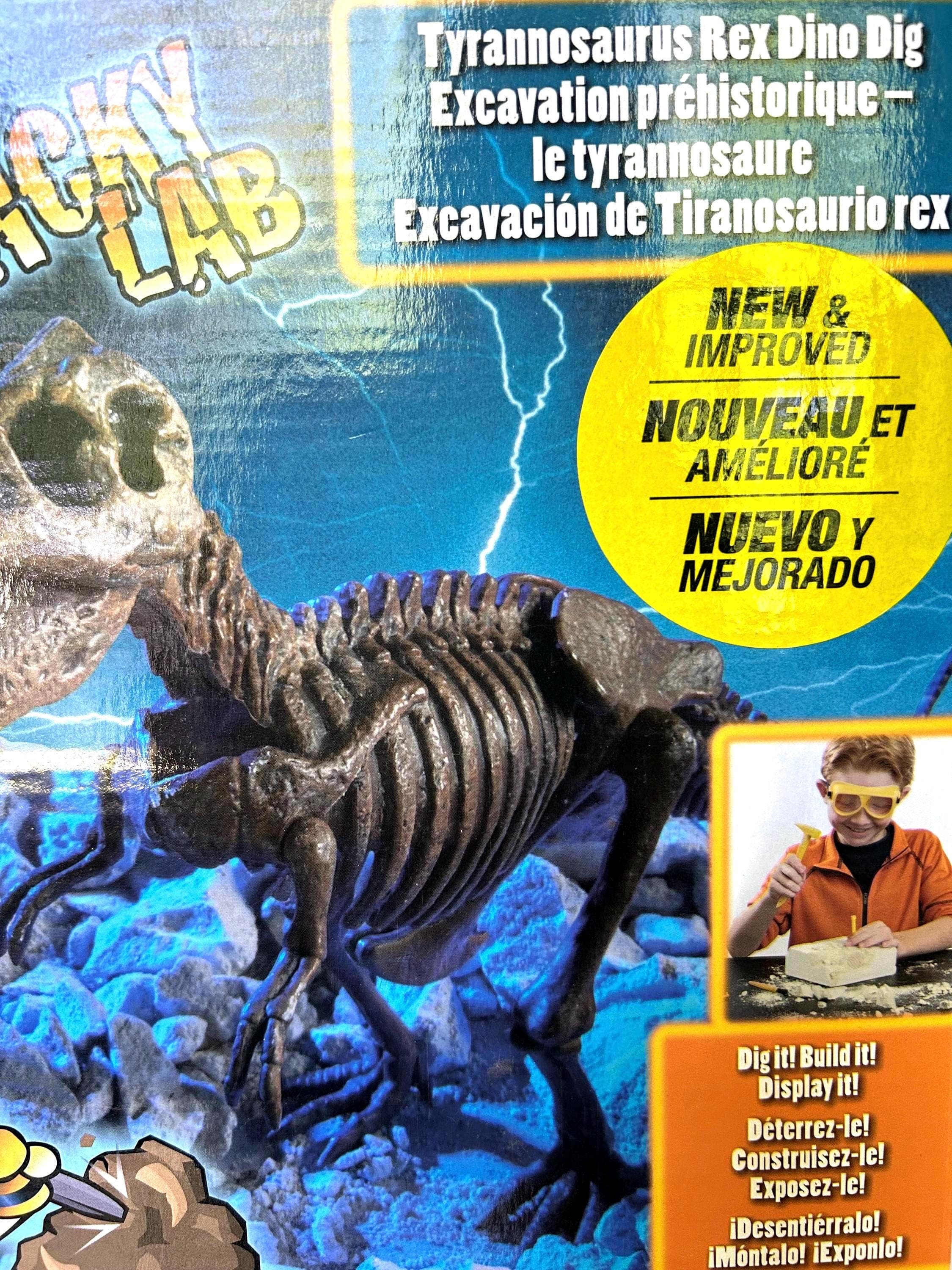 Wacky Lab by EduScience - Tyrannosaurus Rex Dino Dig 2014 dig it, build it, display it HOURS of FUN Ages 6+ Brand New