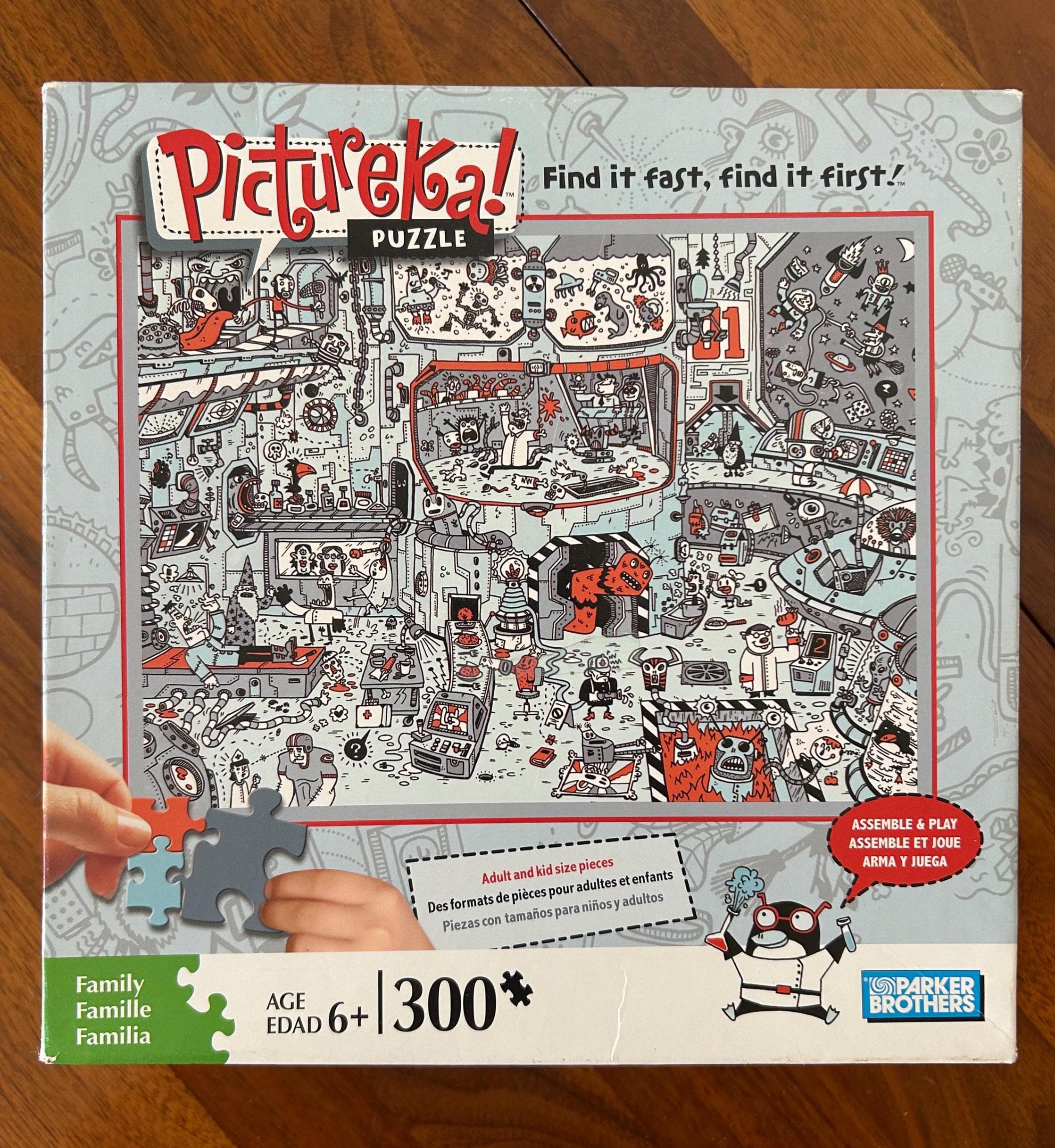 Jigsaw Puzzle = Parker Brothers Pictureka - Find It Fast - 1000 Pieces