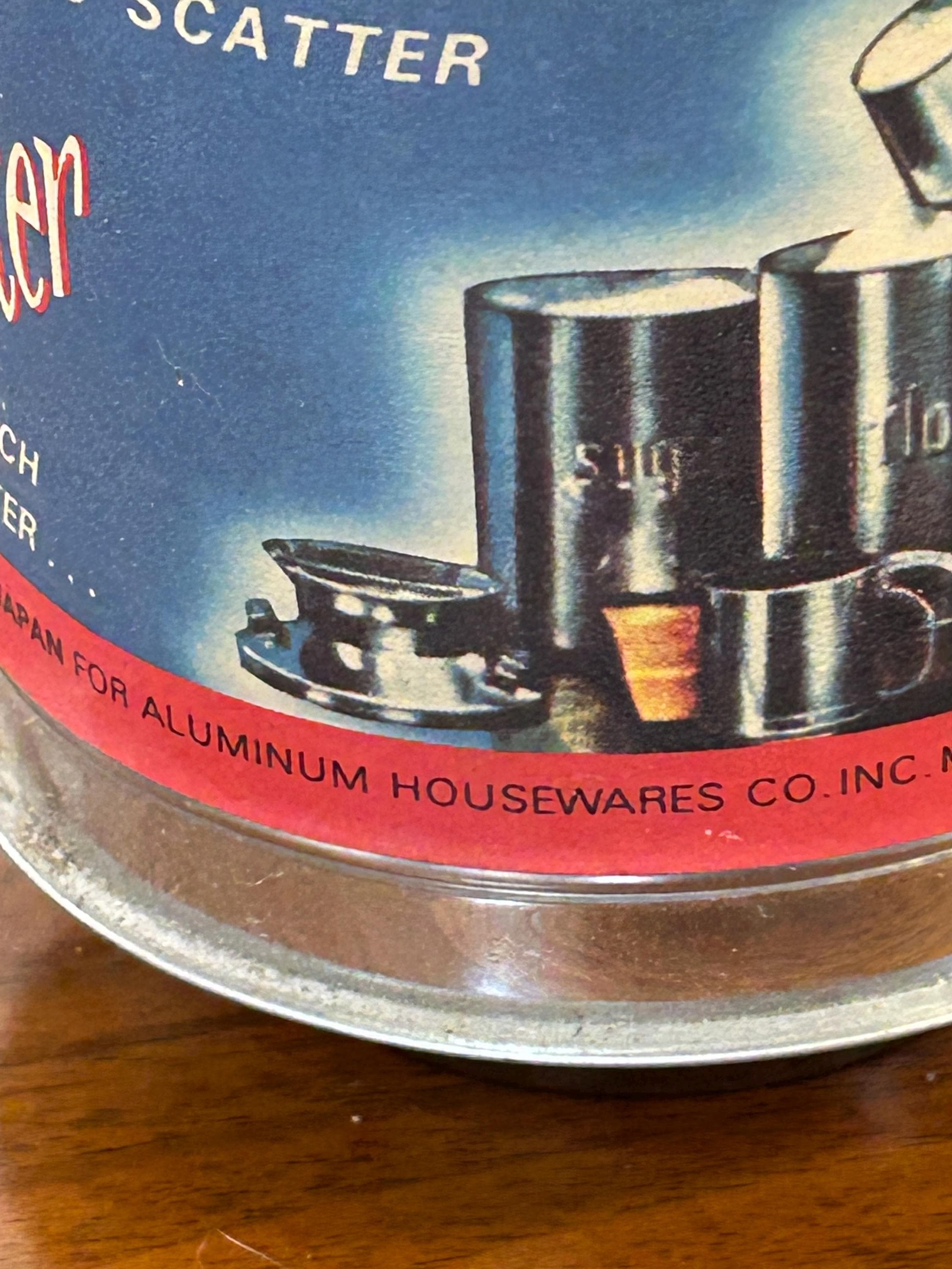Very Vintage 1 Cup Stainless Steel Flour Sifter- Original Label